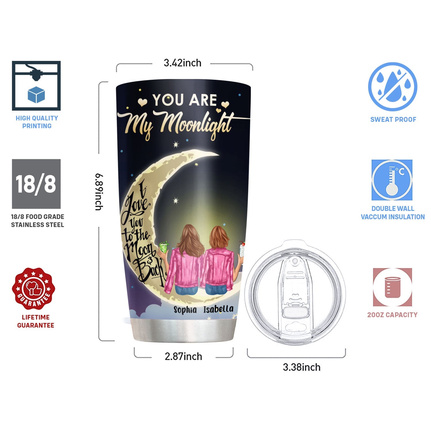 You Are My Person You Mean The World To Me, Friend Custom Tumbler, Gift For Friends, Best Friends, Besties, Girls-Macorner