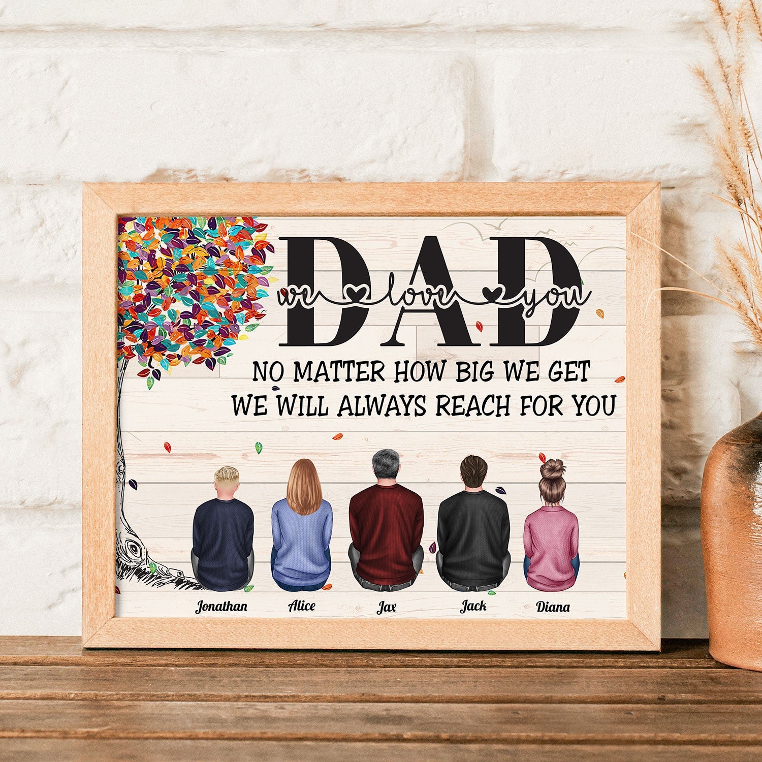 Always Be Our #1 Man - Personalized Poster - Birthday Gift For Daddy