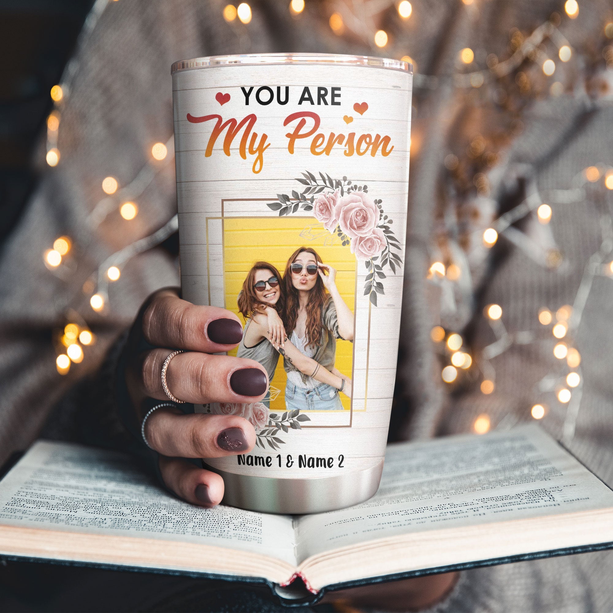 You Are My Person, Friends Custom Tumbler Cup, Gift For Friend, Besties-Macorner