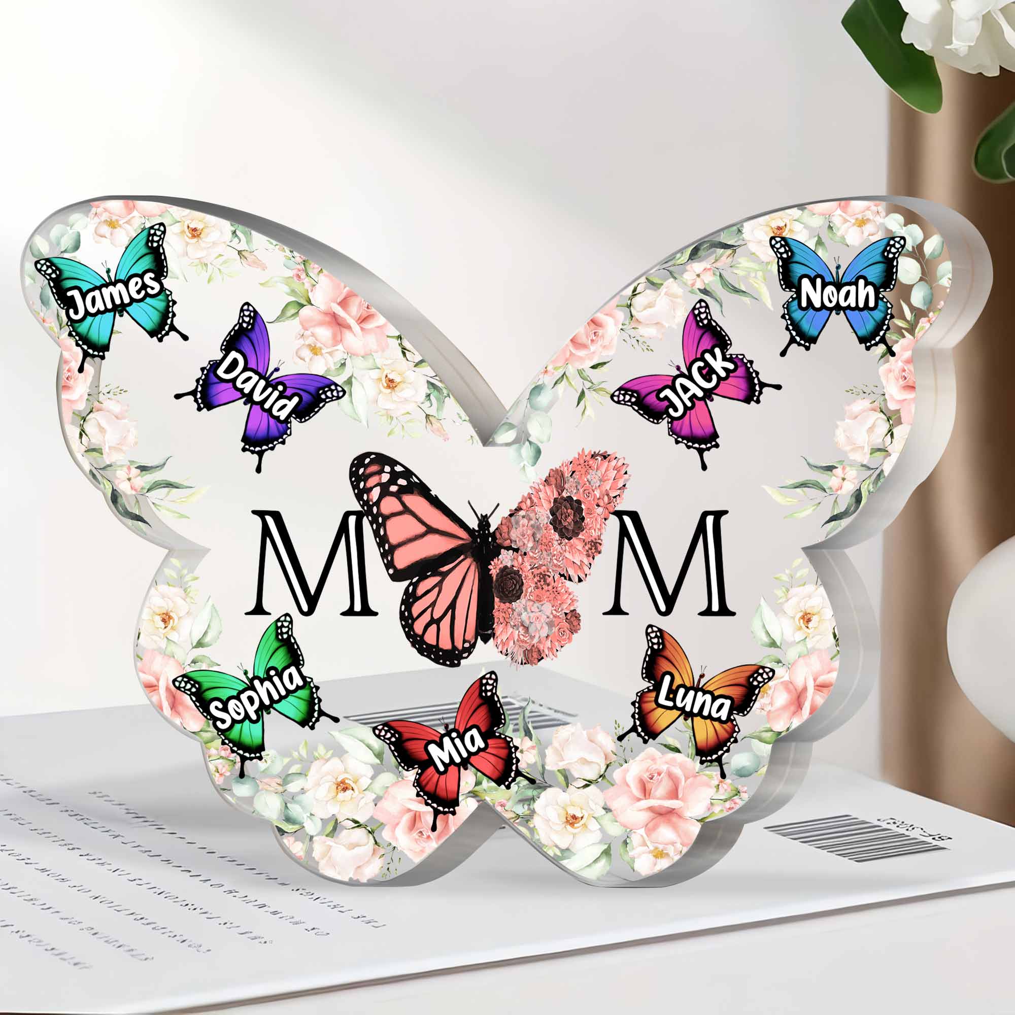 Mom - Butterfly Version - Personalized Acrylic Plaque