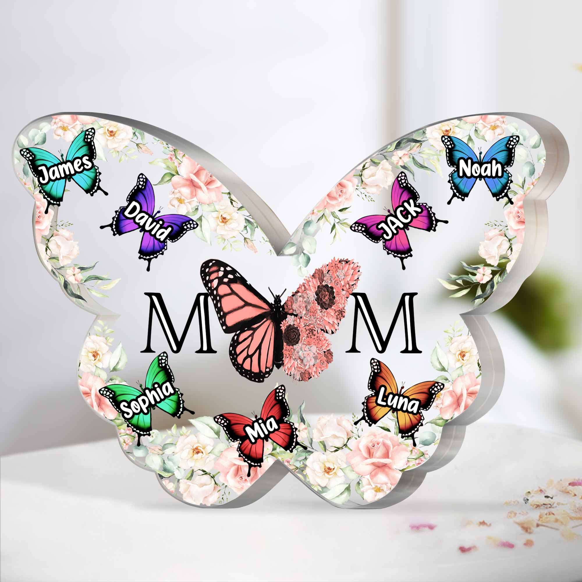 Mom - Butterfly Version - Personalized Acrylic Plaque