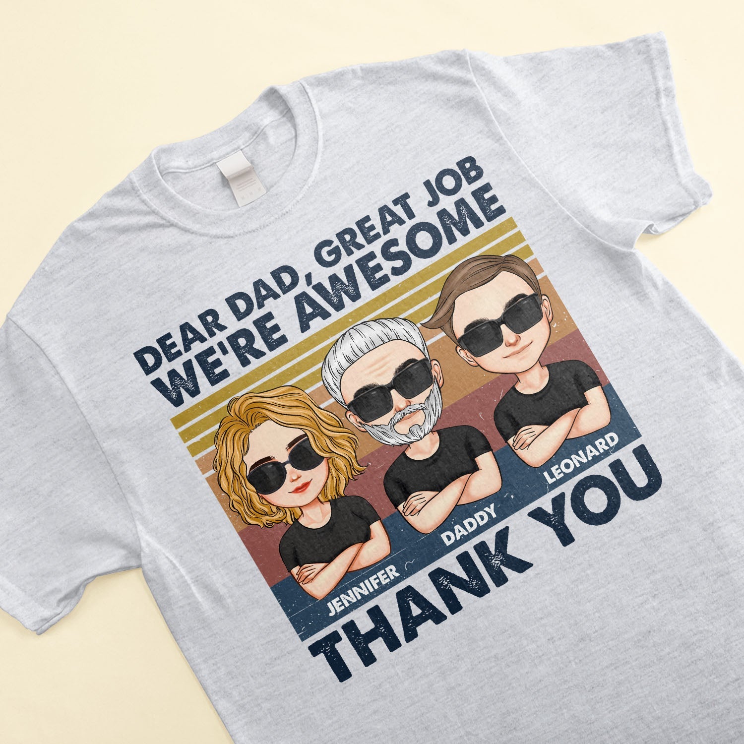 Mom, Dad - Thank You - Personalized Shirt