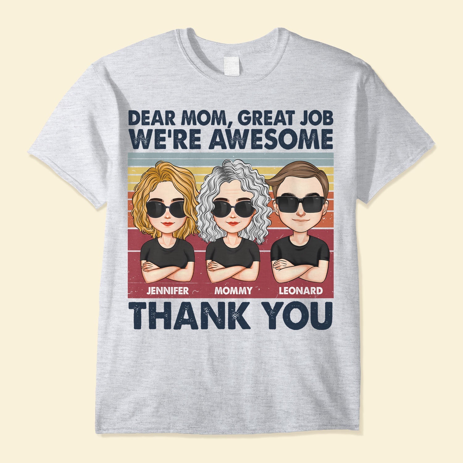 Mom, Dad - Thank You - Personalized Shirt