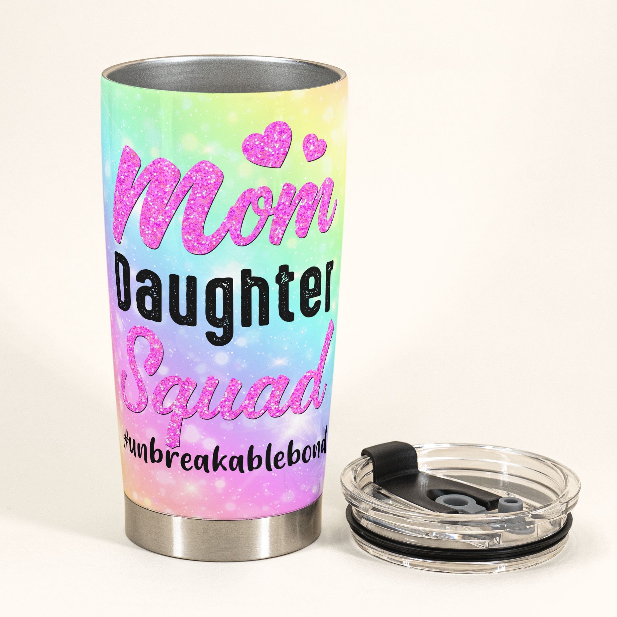 Mom Daughter Squad - Personalized Tumbler Cup - Mother's Day Gift For Mother, Mom