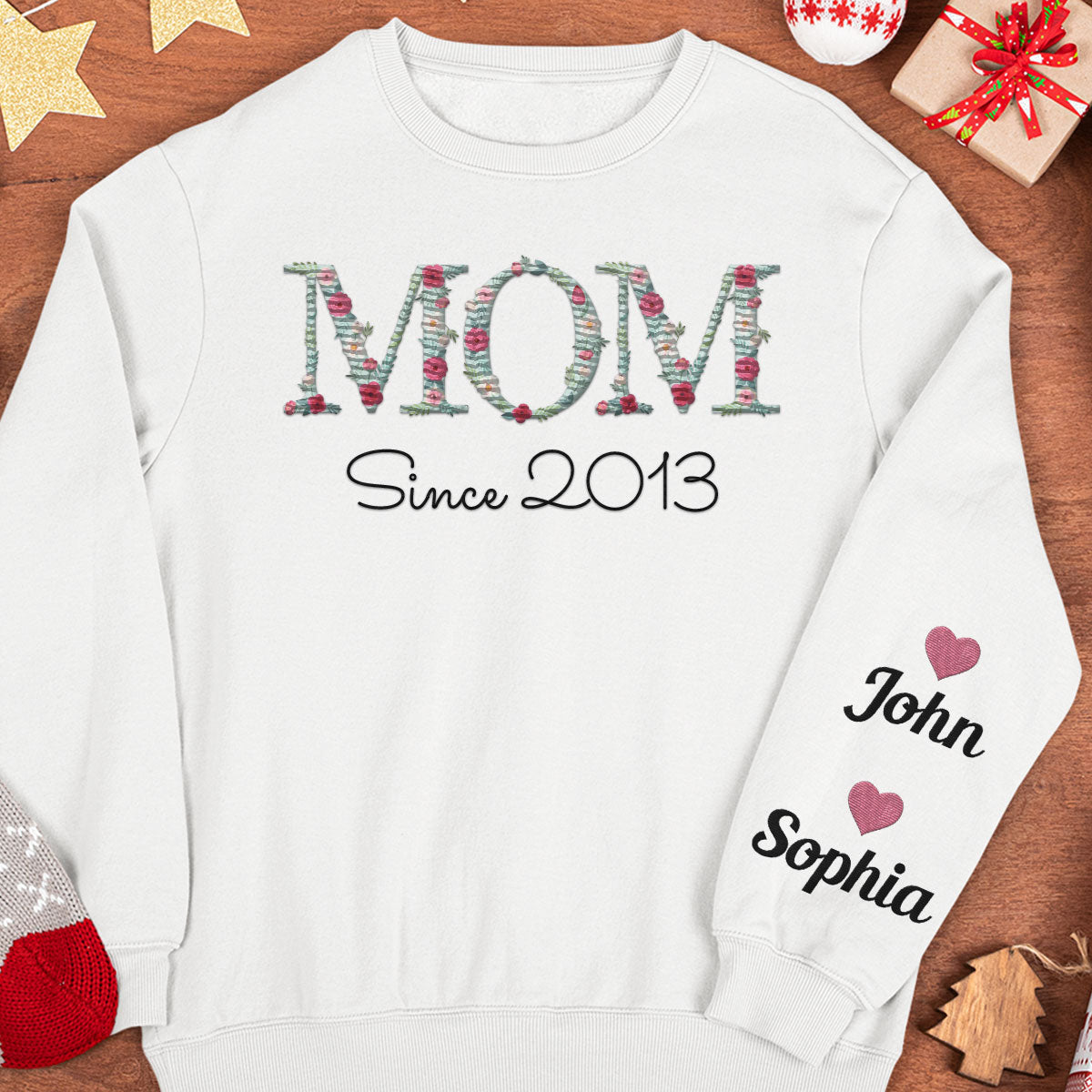 Mom Since - Custom Embroidered Sweatshirt