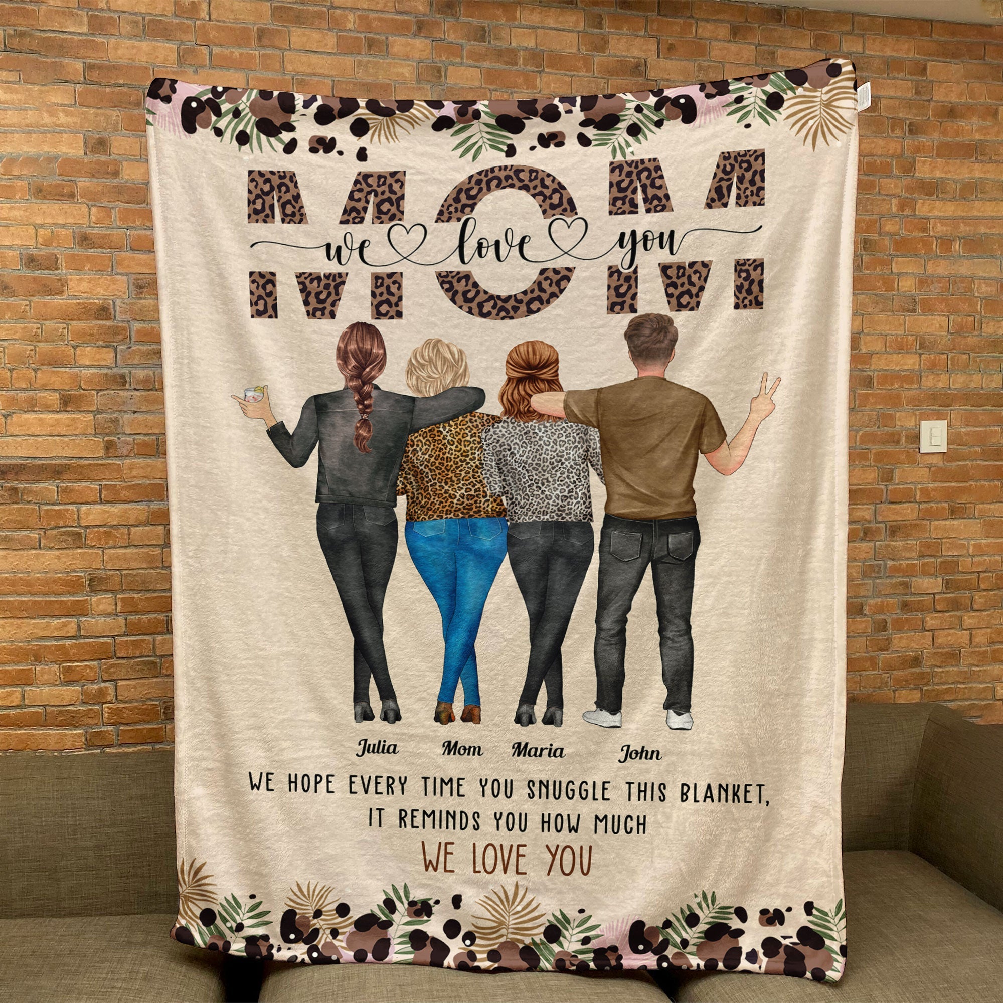 Mom This Blanket Reminds You How Much We Love You - Personalized Blanket