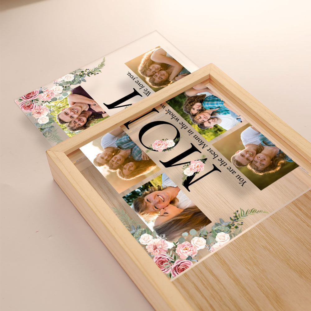 Mom You Are The Best Mom In The Whole World - Personalized Photo Frame Light Box