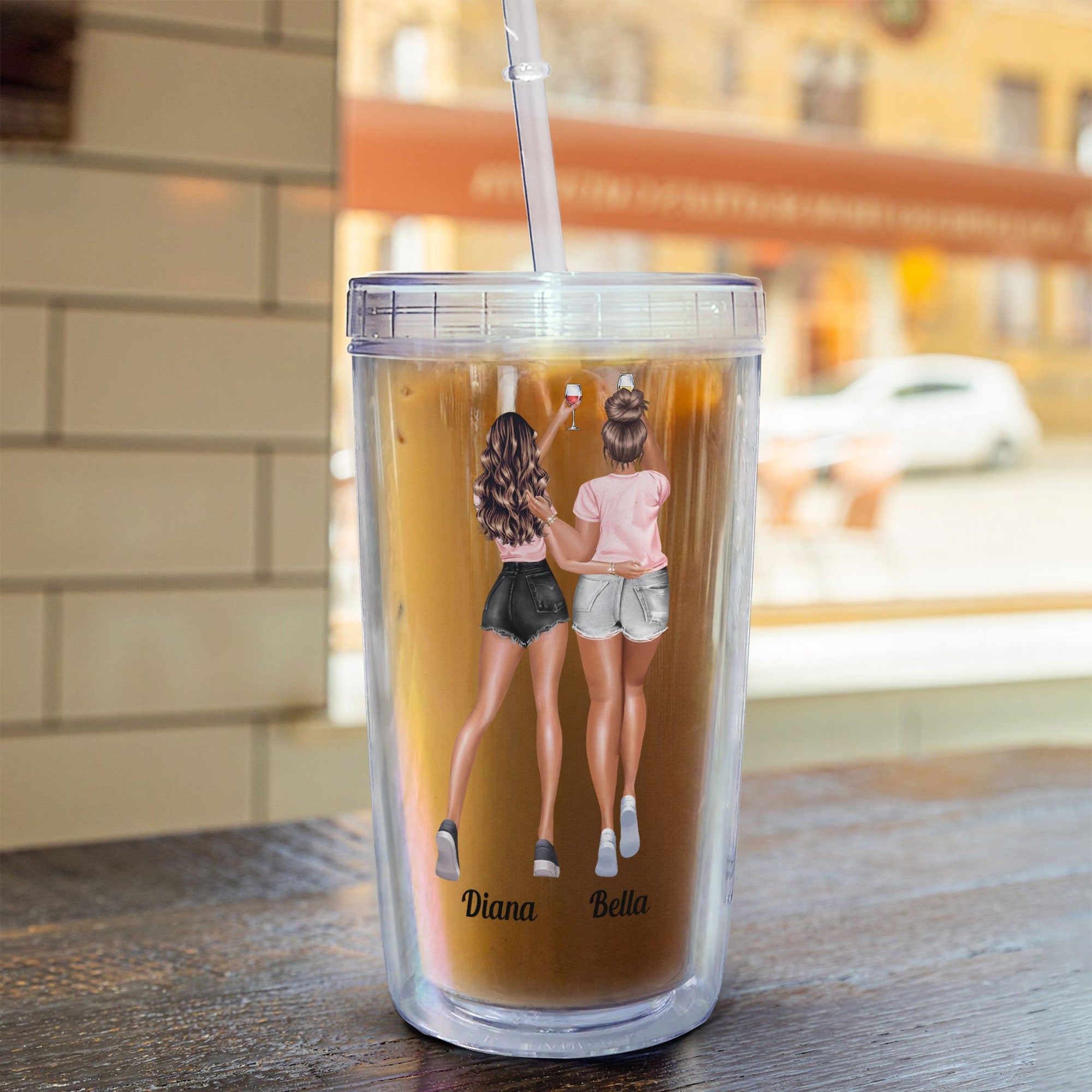 More Than Bffs We Are Weidos Together - Personalized Acrylic Tumbler With Straw