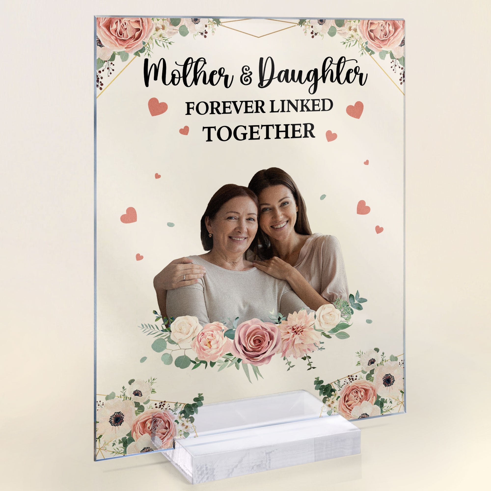 Love Between Mother And Daughter Is Forever - Personalized Acrylic Photo Plaque