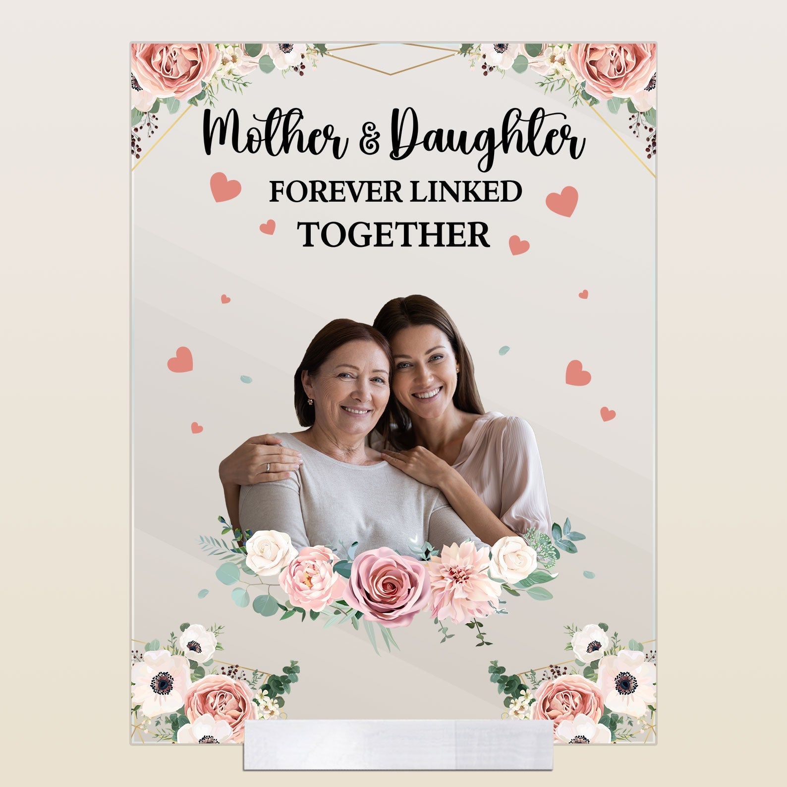 Love Between Mother And Daughter Is Forever - Personalized Acrylic Photo Plaque