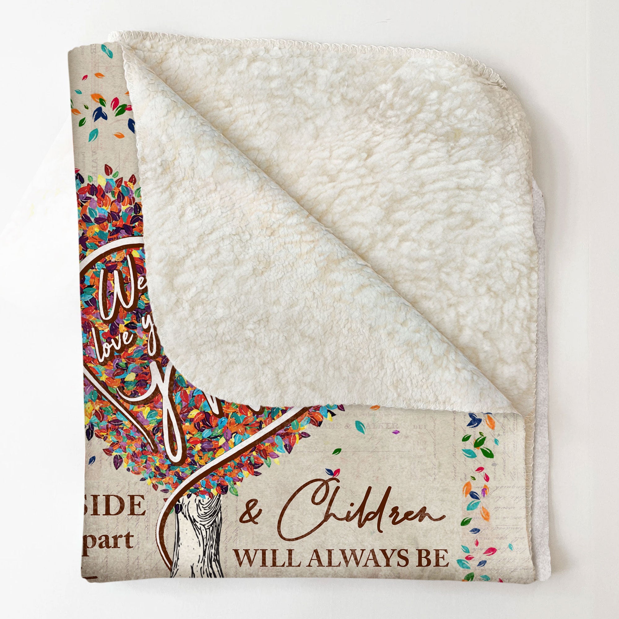 Mother And Children Will Always Be Connected - Personalized Blanket