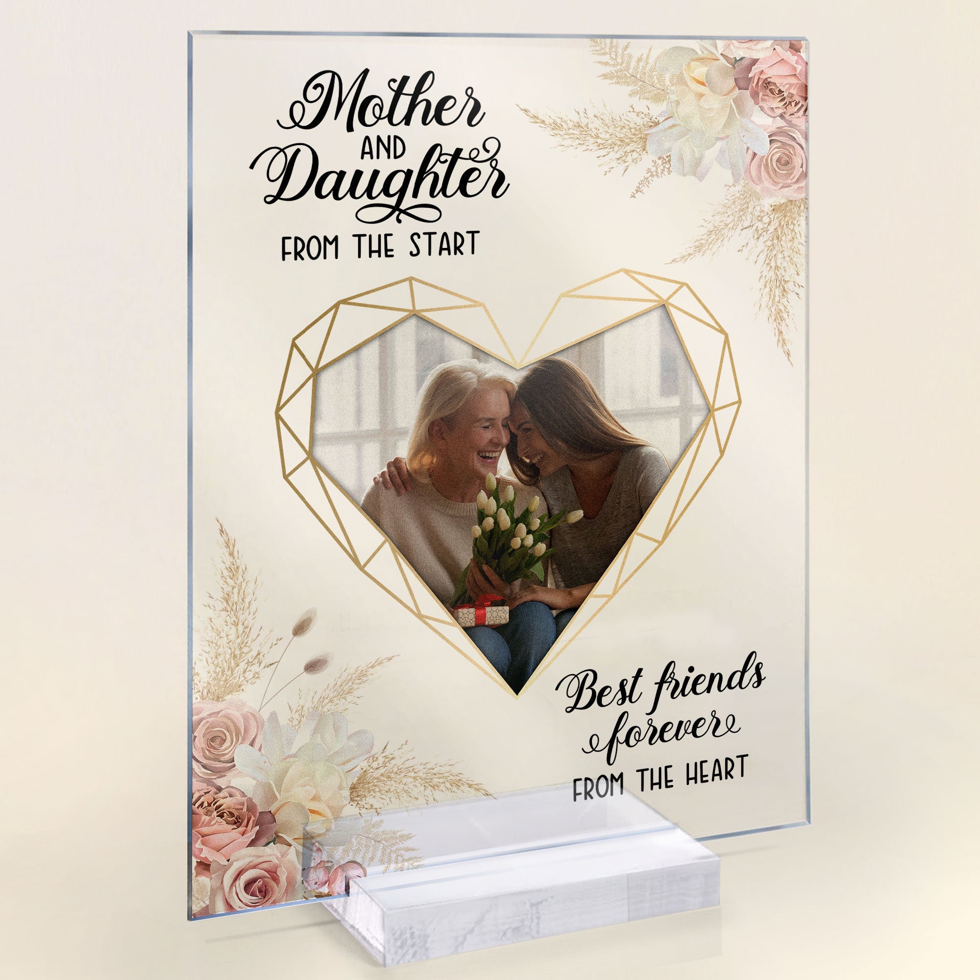 Mother And Daughter BFF Forever - Personalized Acrylic Photo Plaque