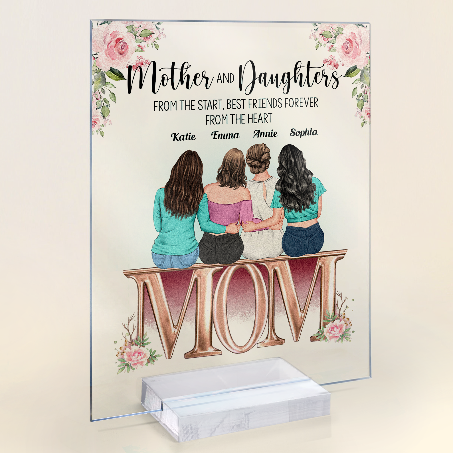 Mother And Daughter - Personalized Acrylic Plaque