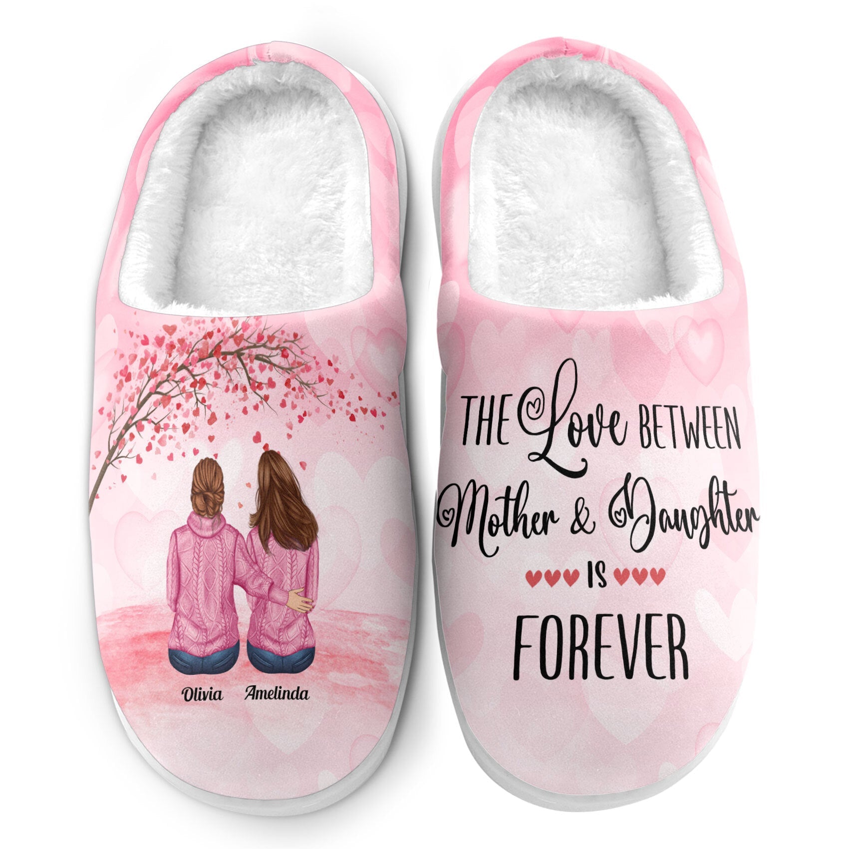 Mother And Daughters - Personalized Slippers