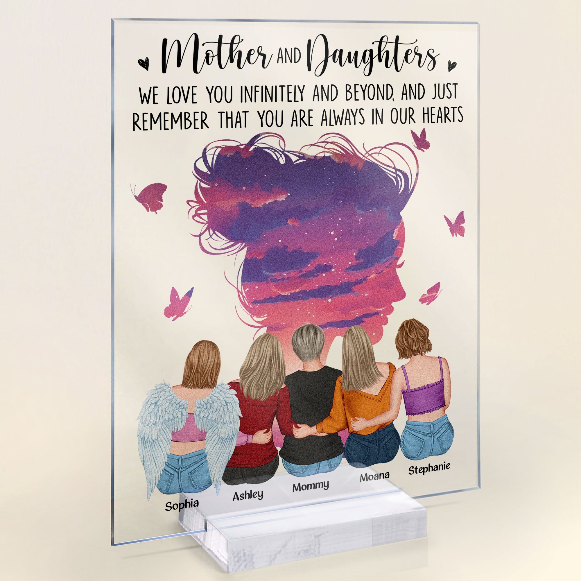 Mother & Daughters A Special Bond - Personalized Acrylic Plaque