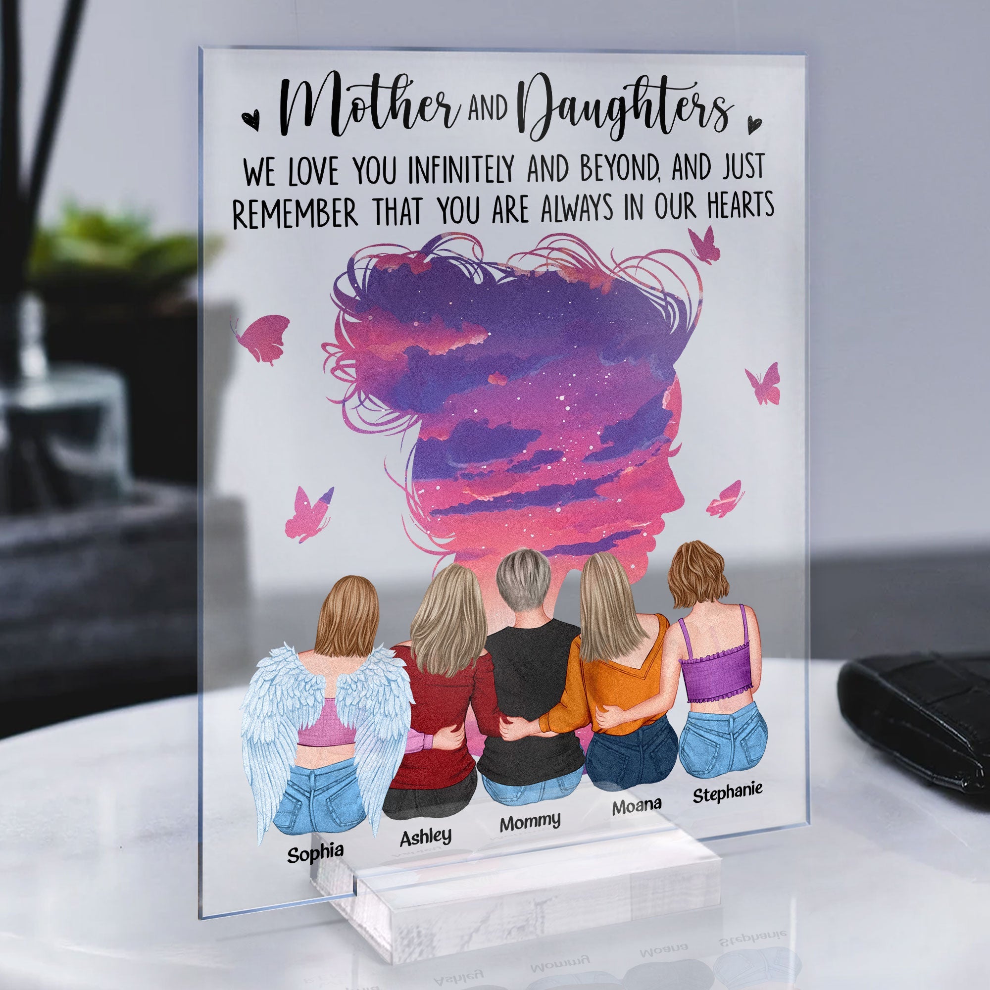 Mother & Daughters A Special Bond - Personalized Acrylic Plaque