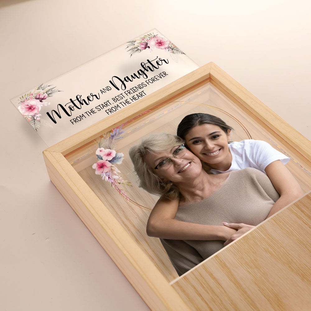 Mother's Day Gift From Daughter And Son - Personalized Photo Frame Light Box