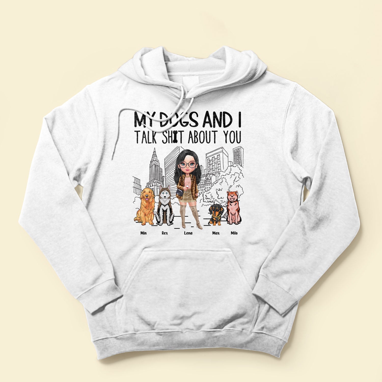 My Dog And I Talk About You - Personalized Shirt - Birthday Gift For Dog Lover, Dog Mom, Funny Dog Owner