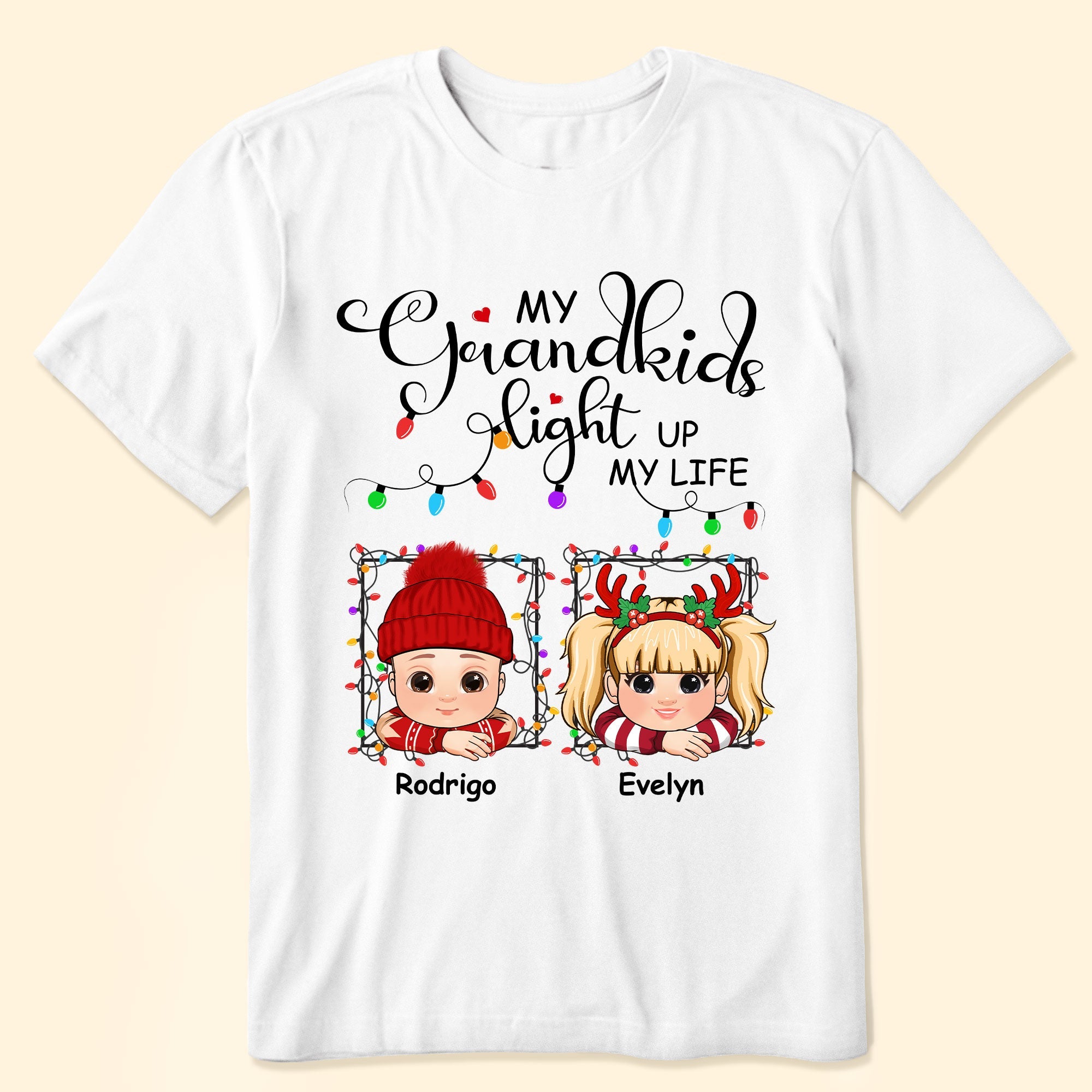 My Grandkids Light Up My Life - Personalized Shirt