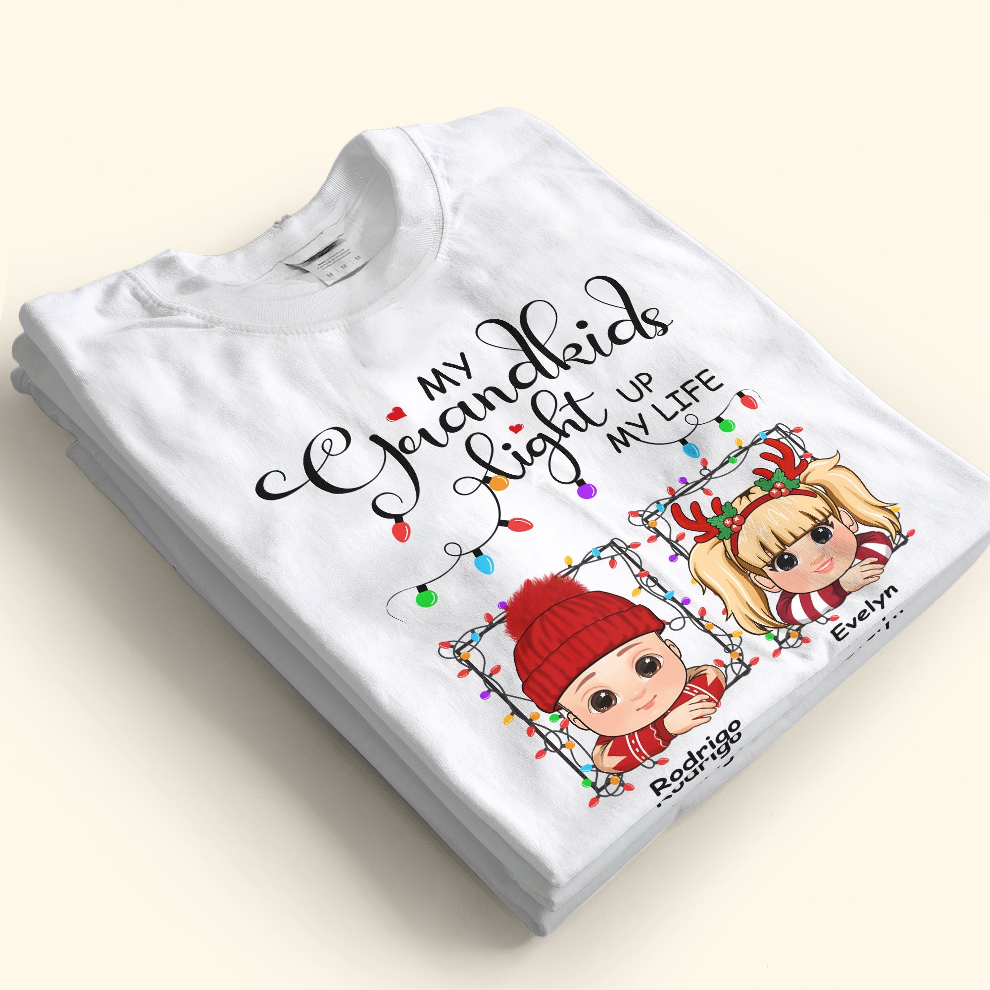 My Grandkids Light Up My Life - Personalized Shirt