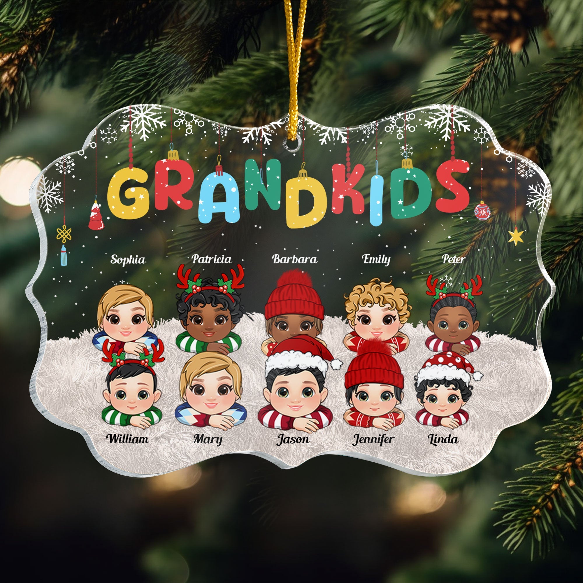 My Grandkids - Personalized Acrylic Ornament