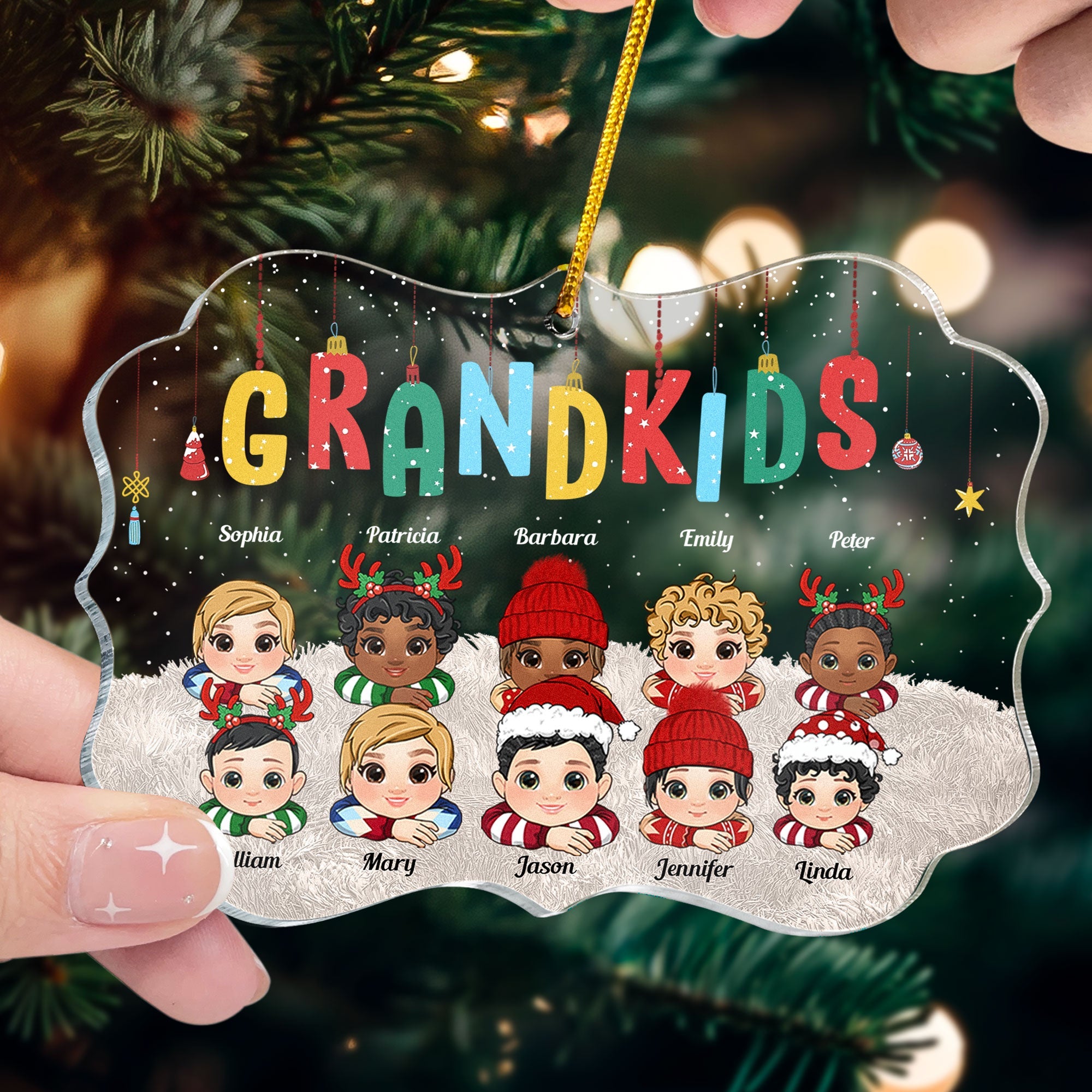 My Grandkids - Personalized Acrylic Ornament