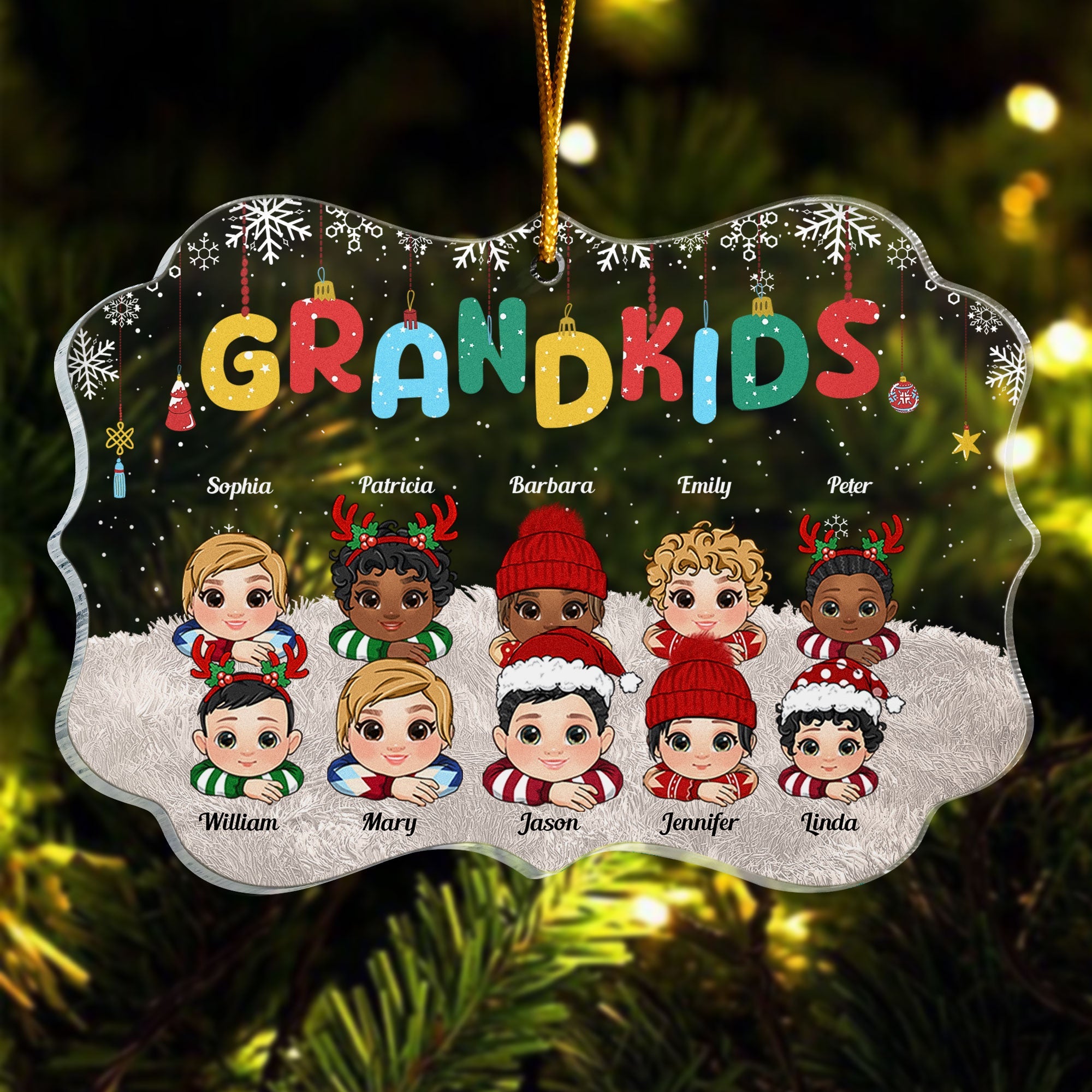 My Grandkids - Personalized Acrylic Ornament