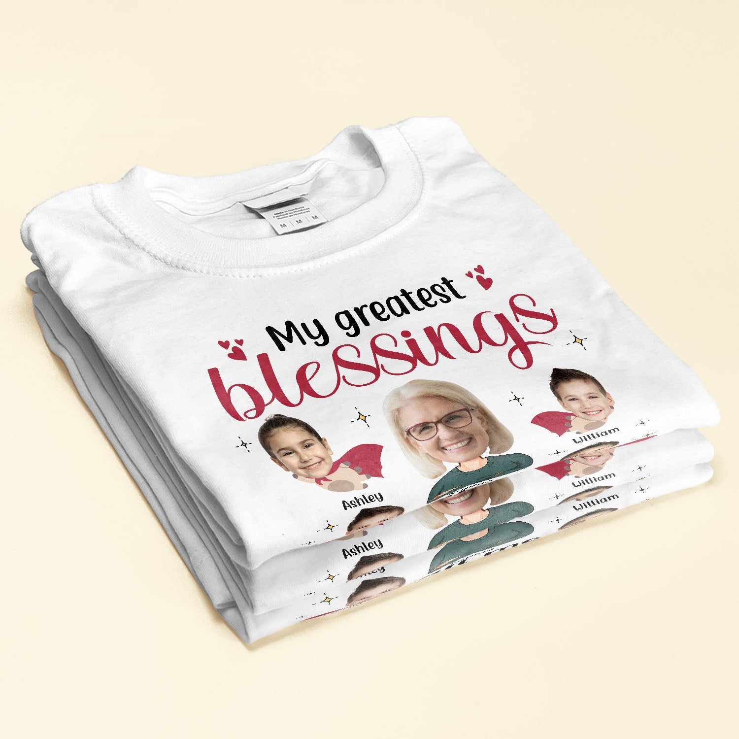 My Greatest Blessings Call Me Grandma - Personalized Photo Shirt