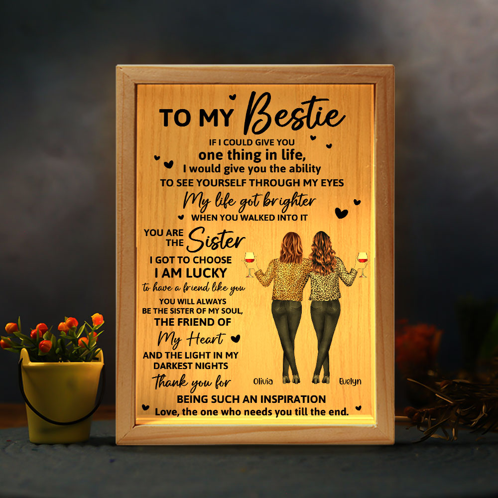 My Life Got Brighter When You Walked Into It - Personalized Frame Light Box