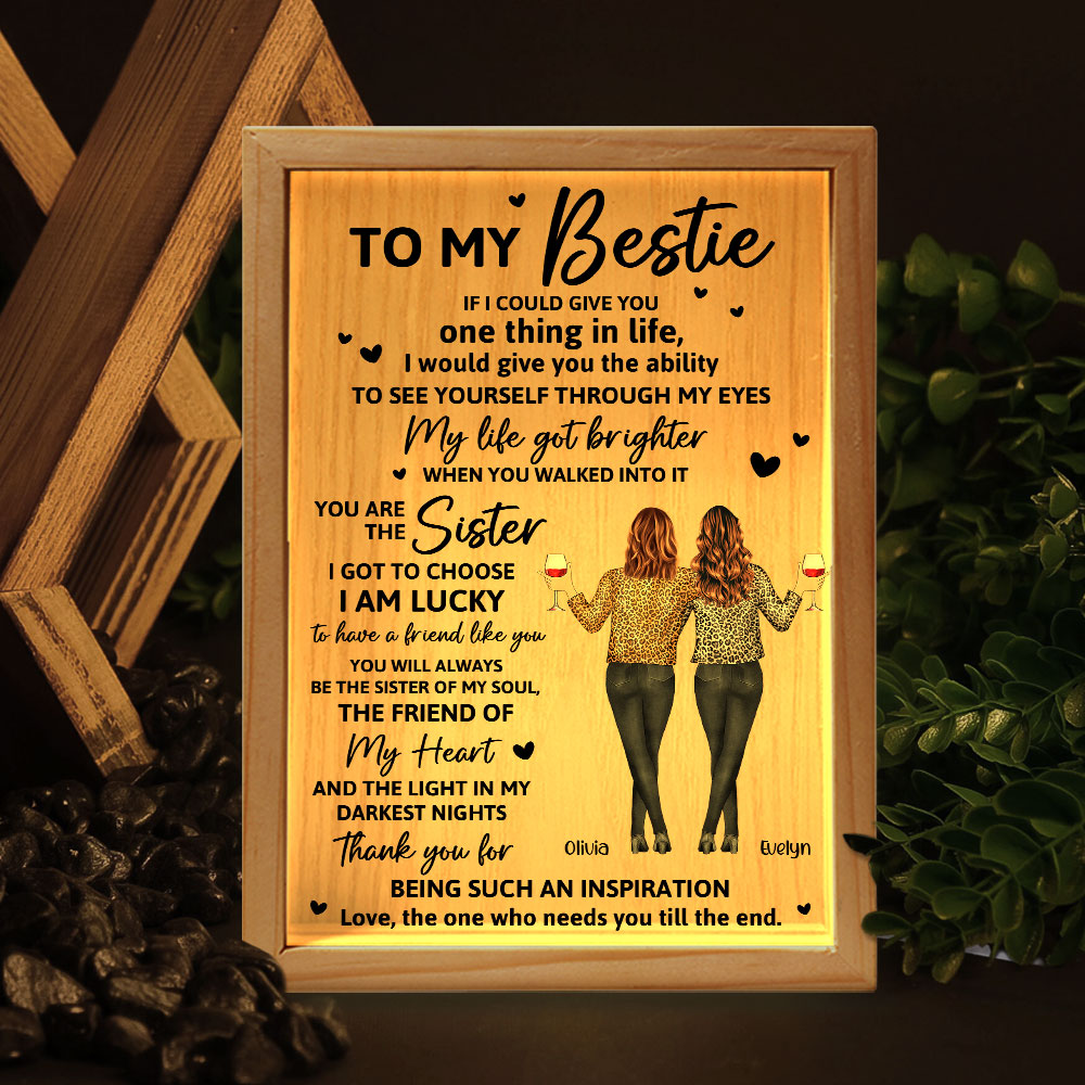 My Life Got Brighter When You Walked Into It - Personalized Frame Light Box