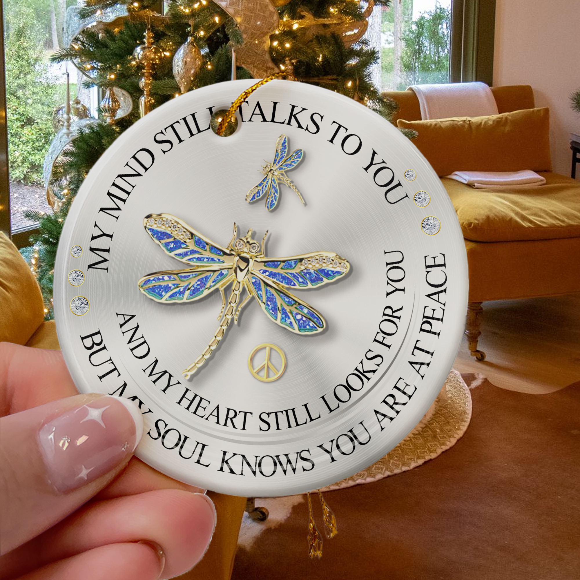 My Mind Still Talks To You - Ceramic Ornament