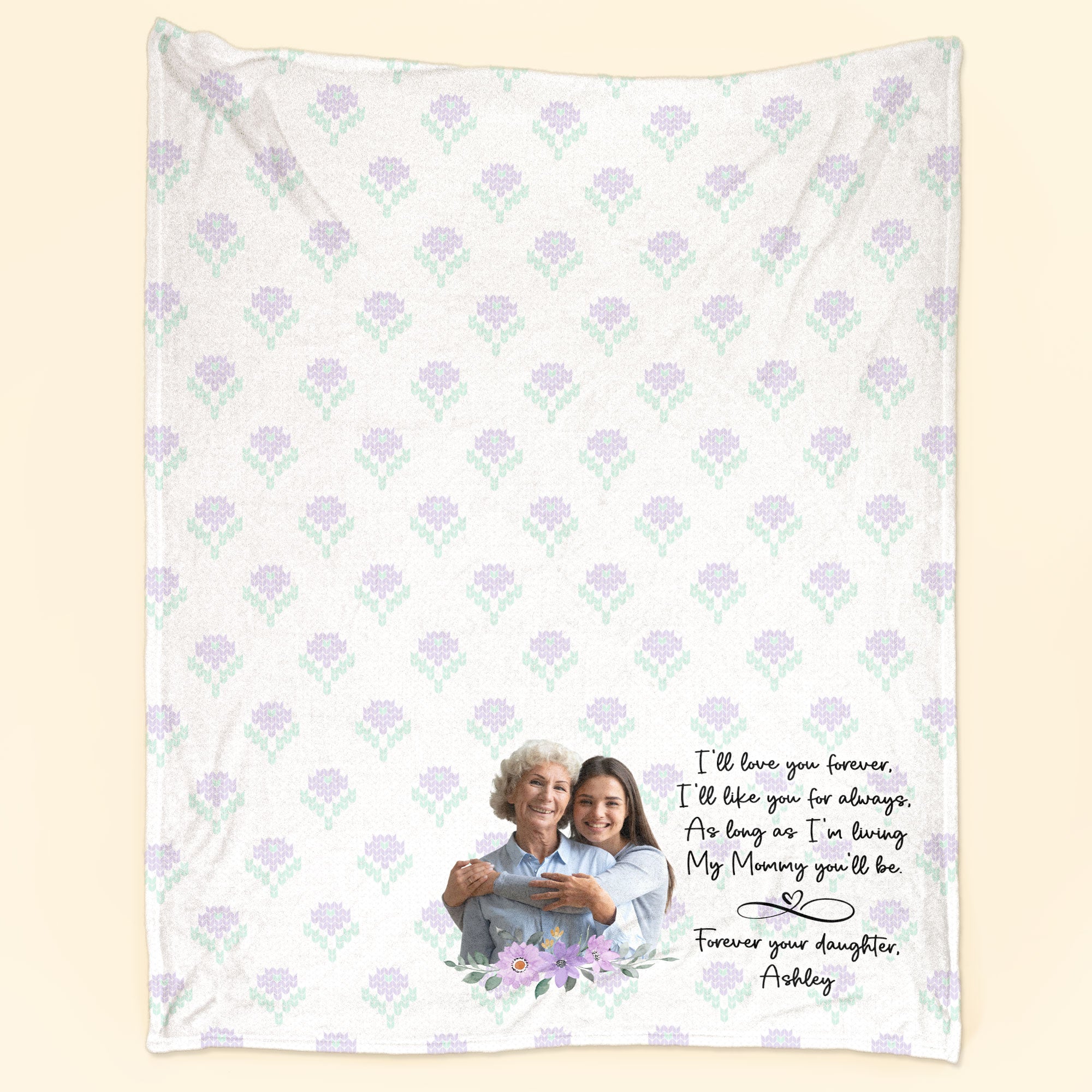 My Mommy You'll Be - Personalized Photo Blanket