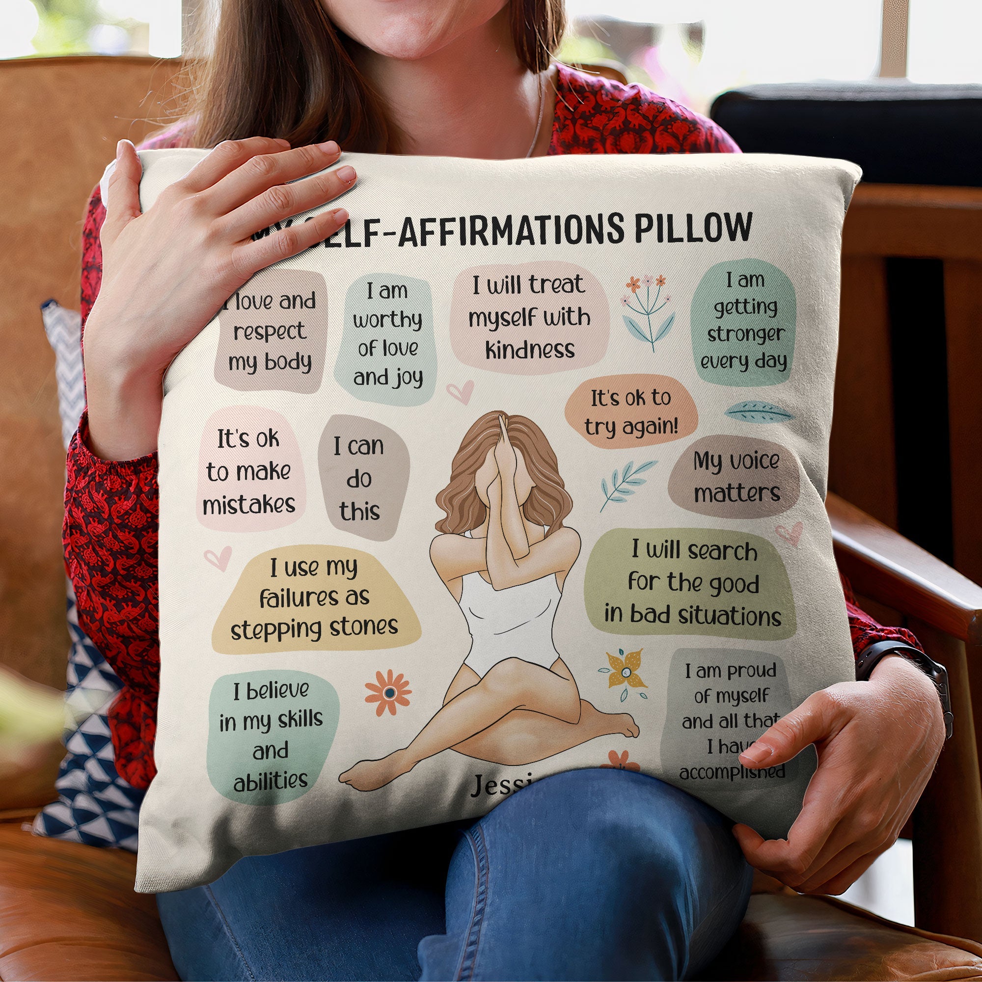 My Self-Affirmations - Personalized Pillow (Insert Included)