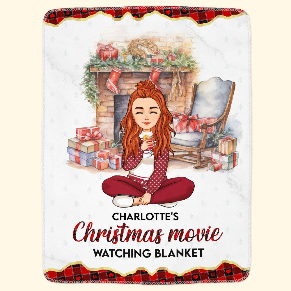 My Christmas Movie Watching Blanket - Personalized Blanket