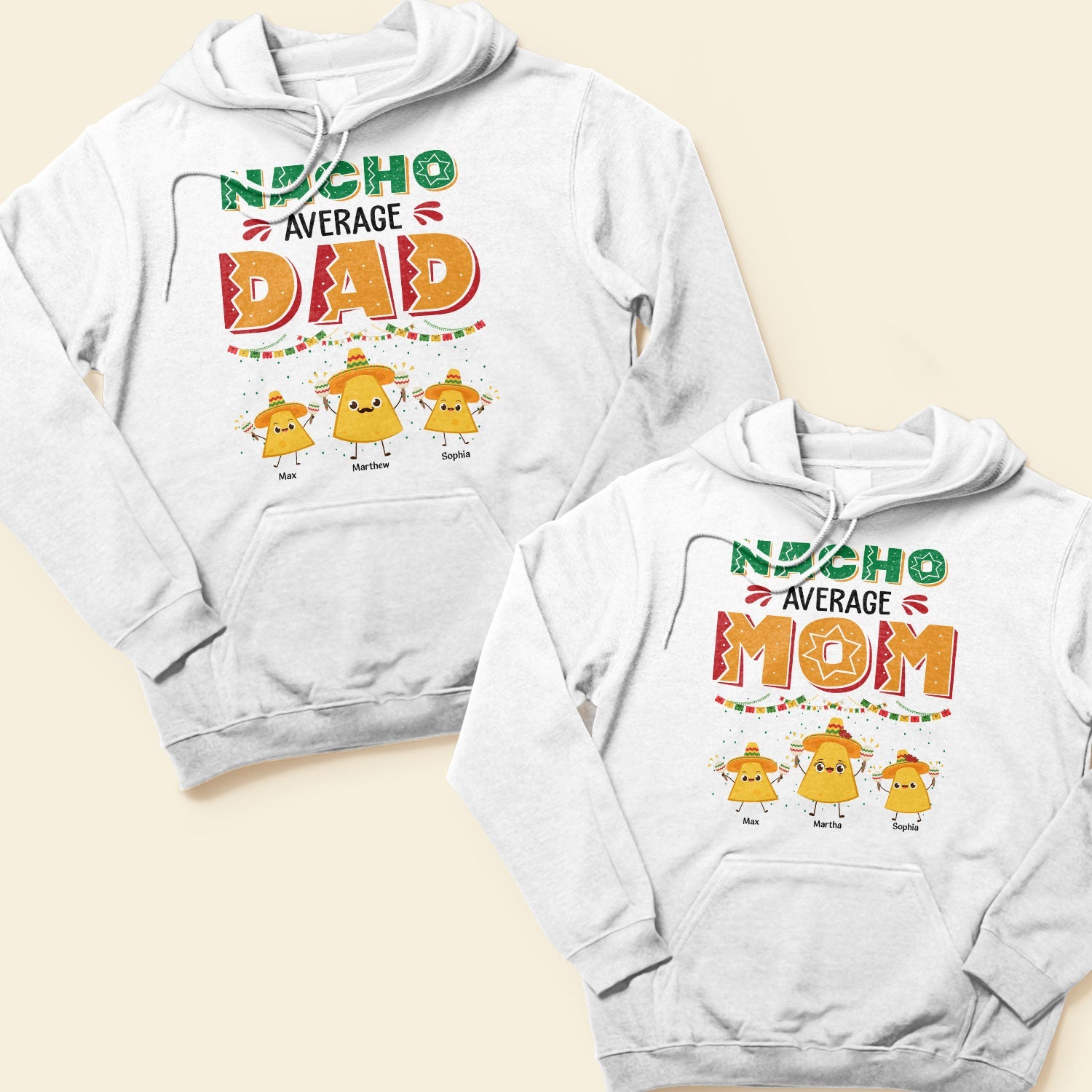 Nacho Average Dad & Mom - Personalized Shirt