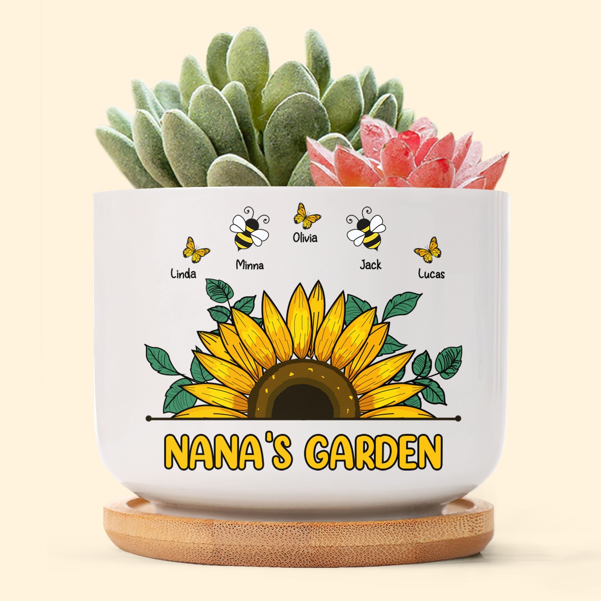 Nana Garden Plant Pot - Personalized Ceramic Plant Pot