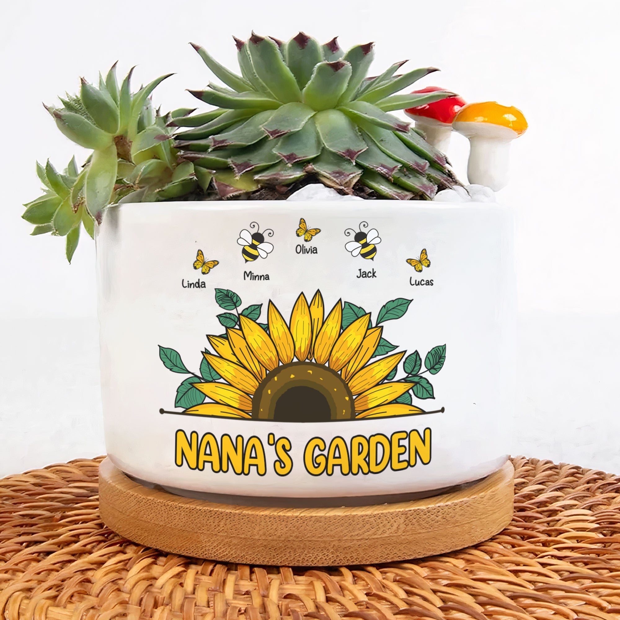 Nana Garden Plant Pot - Personalized Ceramic Plant Pot