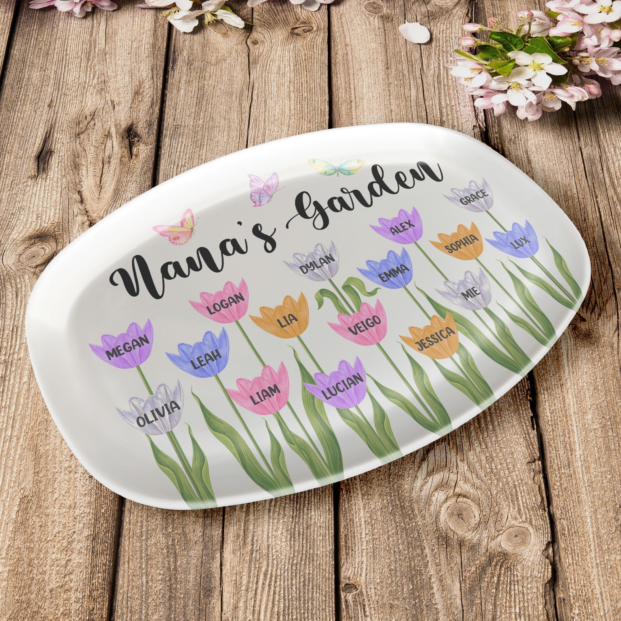 Nana's Garden - Personalized Platter