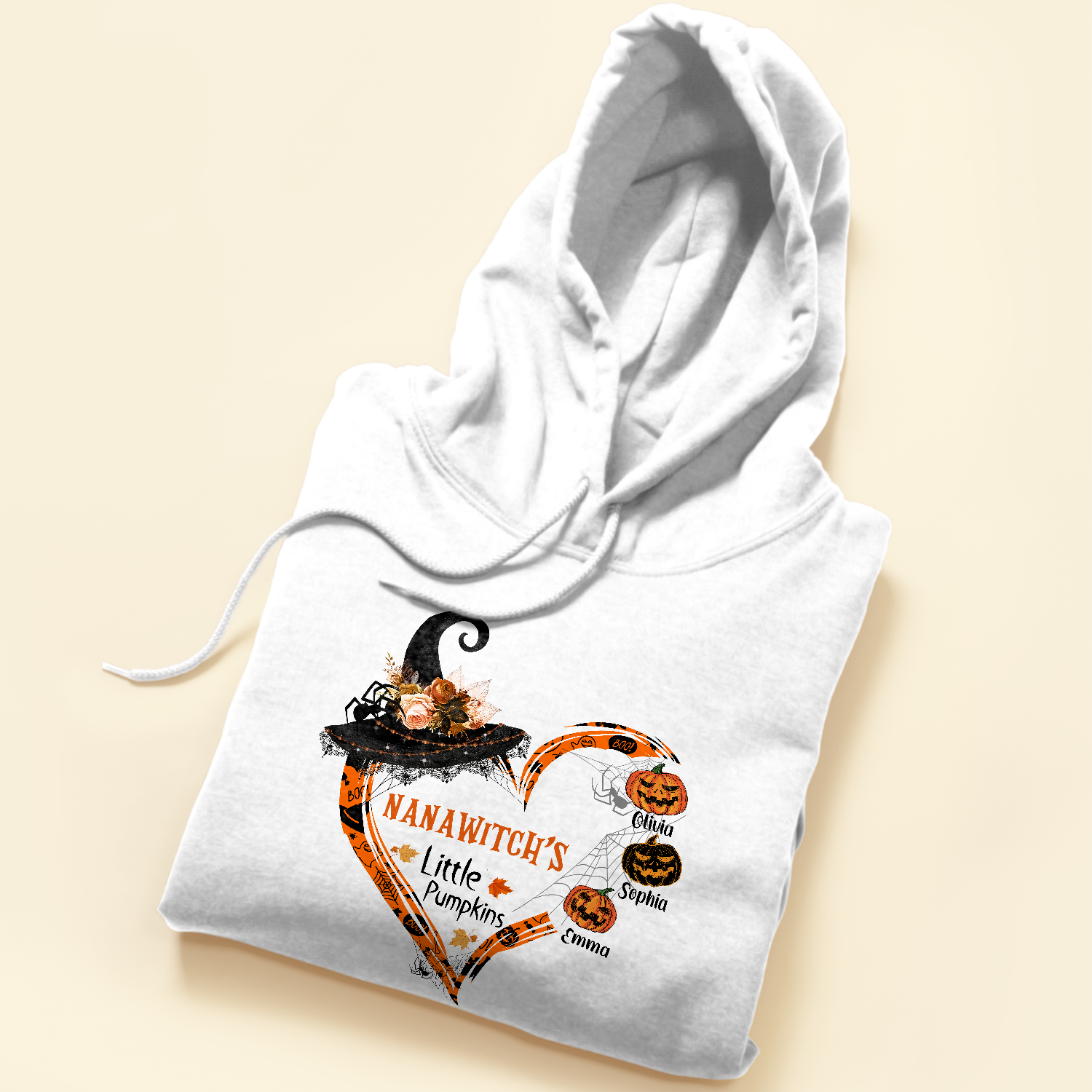 Nanawitch's Little Pumpkins - Personalized Shirt - Halloween Gift For Grandmother