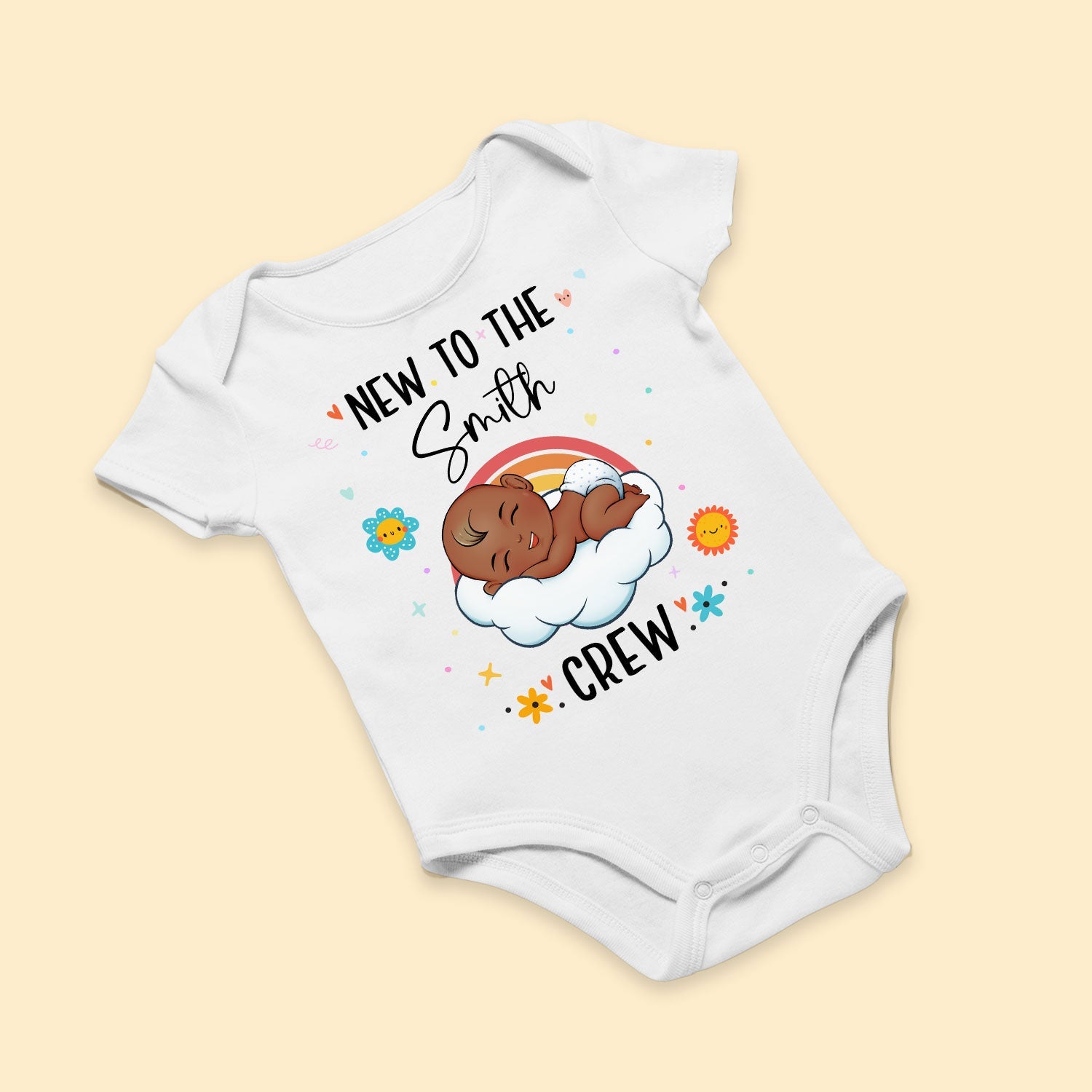 New To The Crew - Personalized Baby Onesie