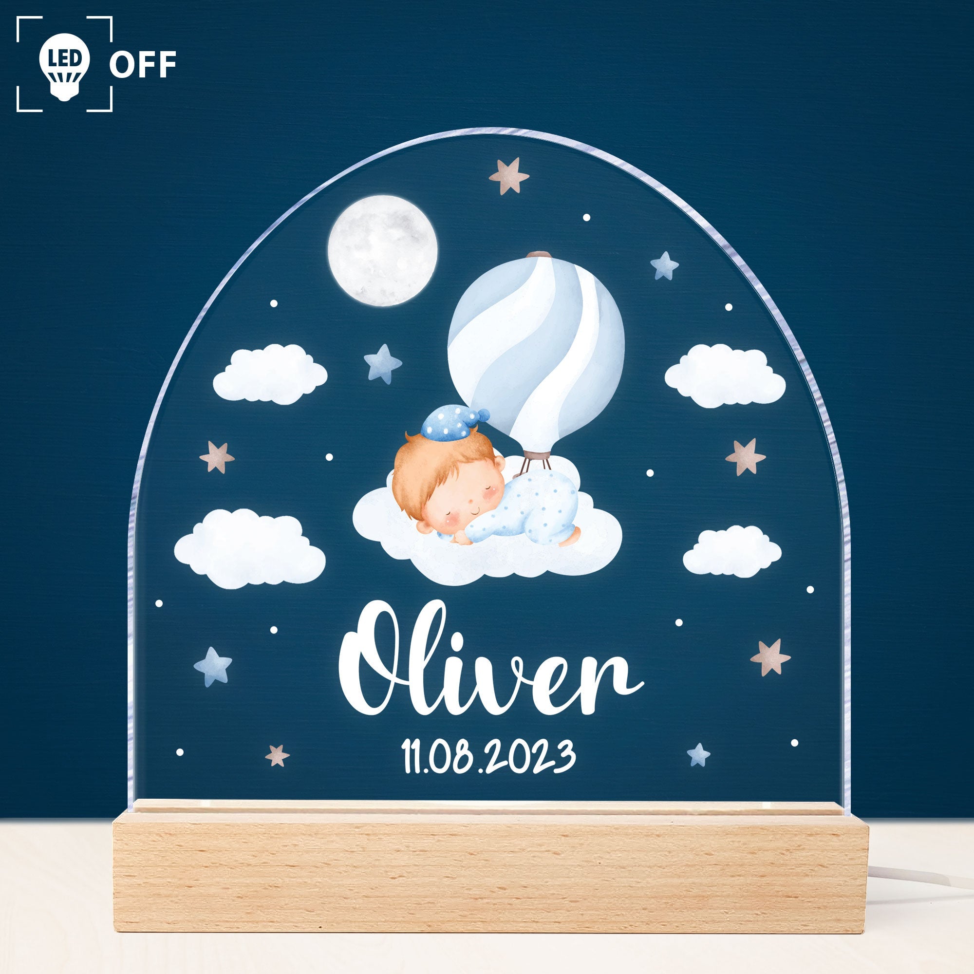 Nightlight Gift For Baby Kid - Personalized LED Light