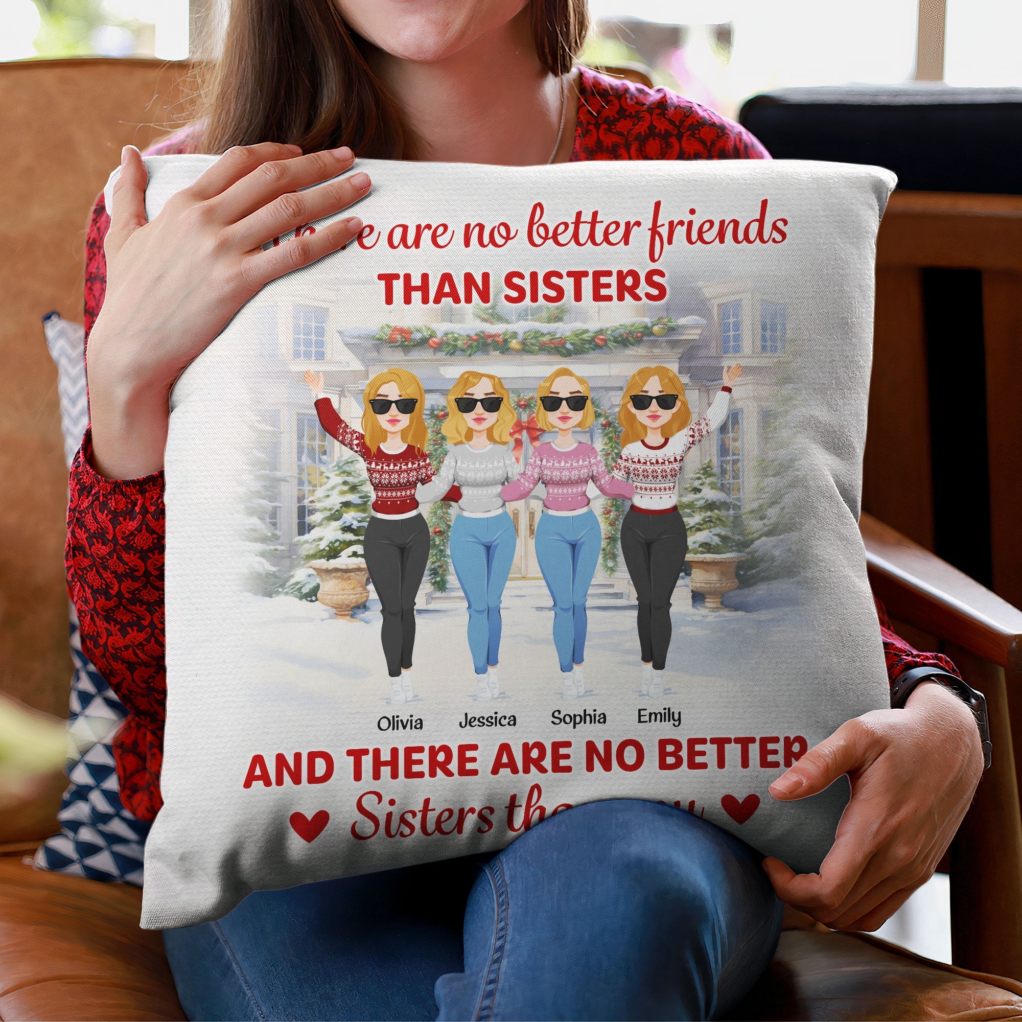 No Better Sister Than You - Personalized Pillow (Insert Included)