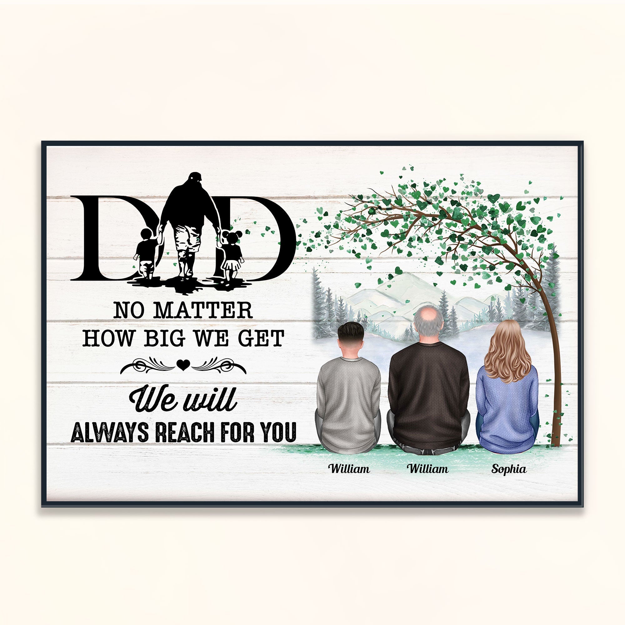 No Matter How Big We Get - Personalized Poster/Wrapped Canvas