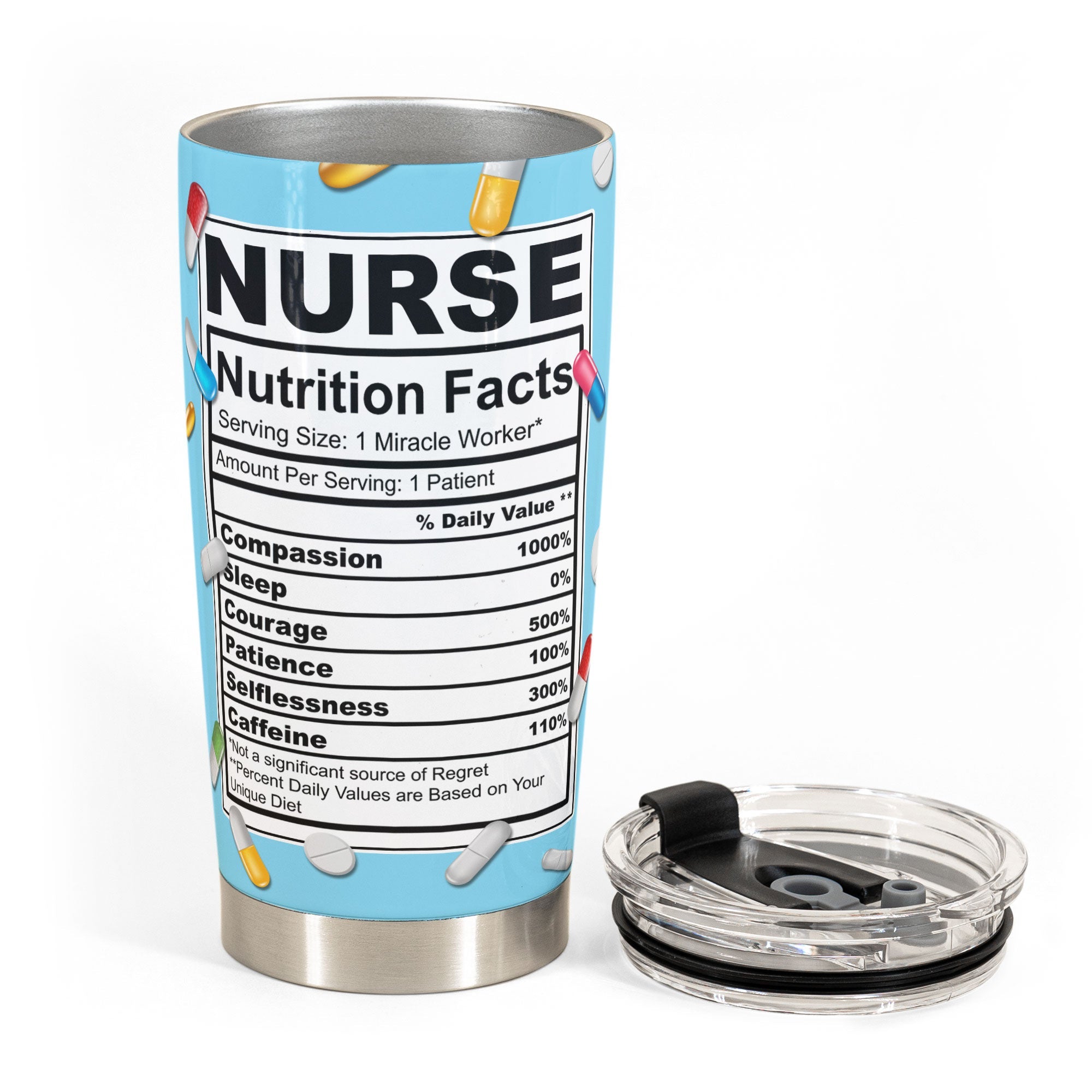 Nurse Nutrition Facts - Personalized Phtoo Tumbler Cup