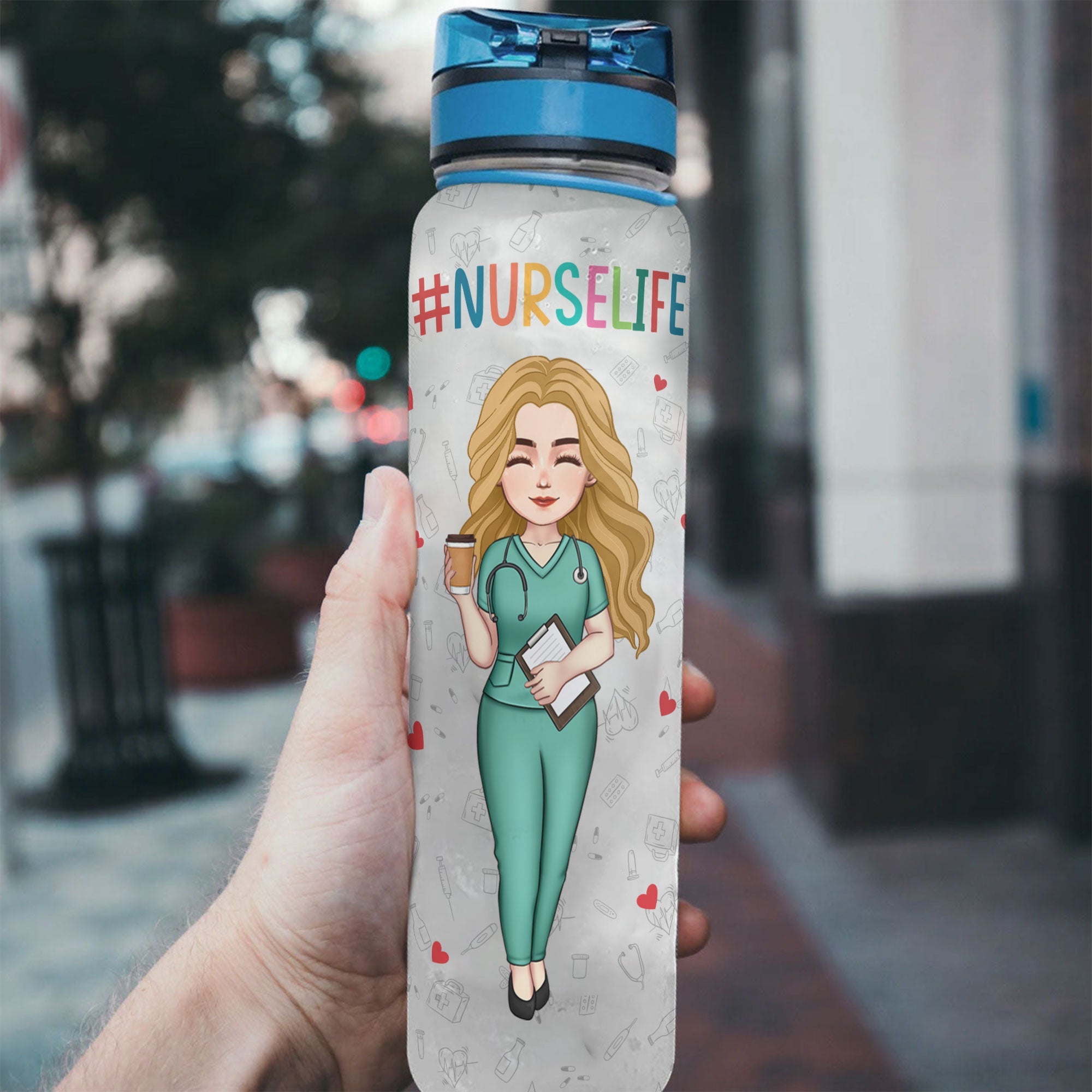 Nurselife - Personalized Water Tracker Bottle