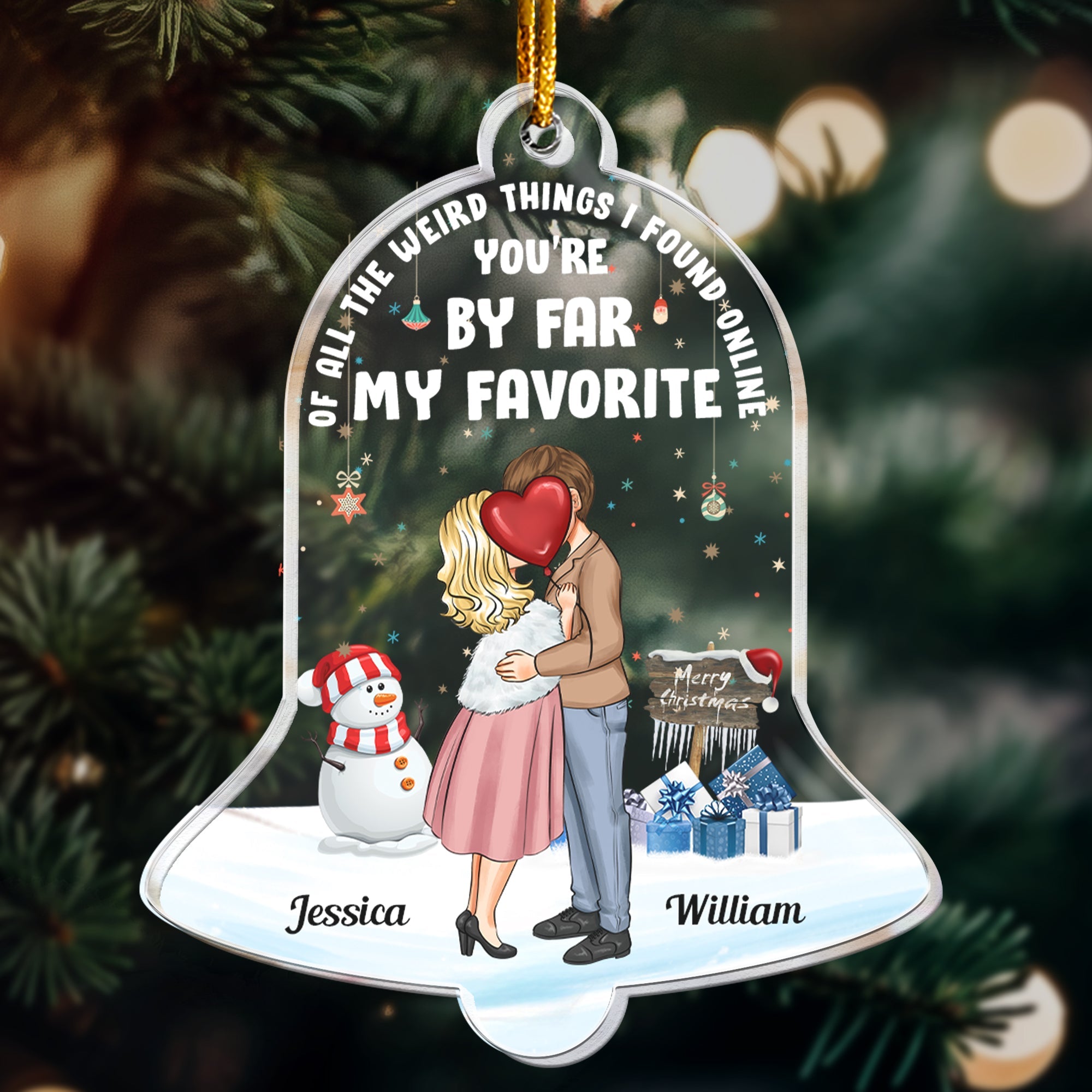 Of All The Weird Things - Personalized Acrylic Ornament