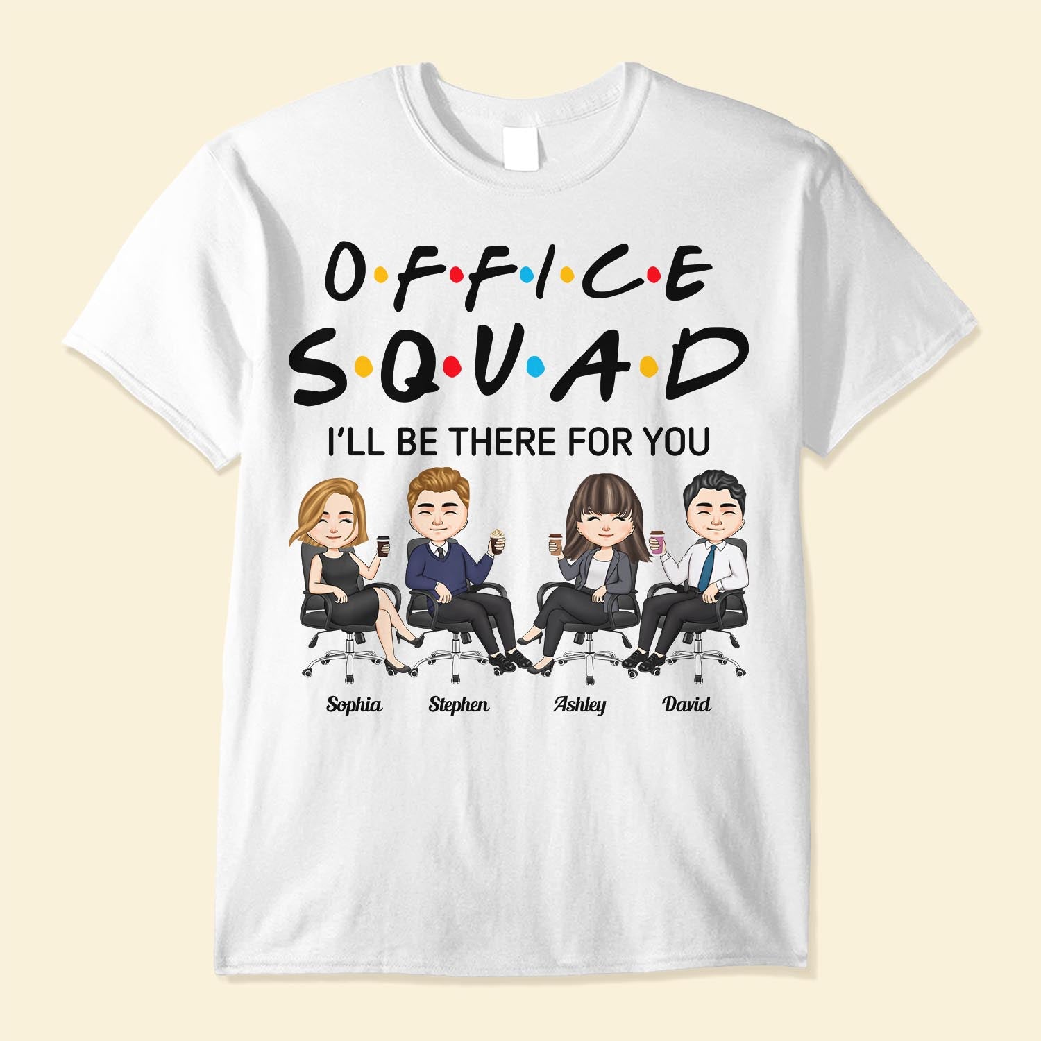 Office Squad New Version - Personalized Shirt - Birthday Gift For Colleagues, Employees, Staffs