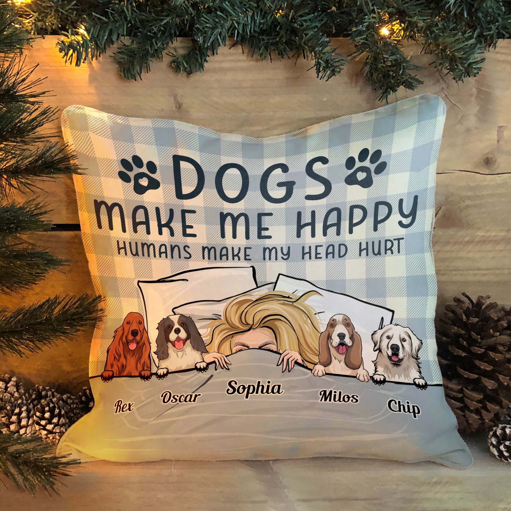 Official Nap Pillow - Personalized Pillow (Insert Included) - Birthday & Christmas Gift For Dog Mom