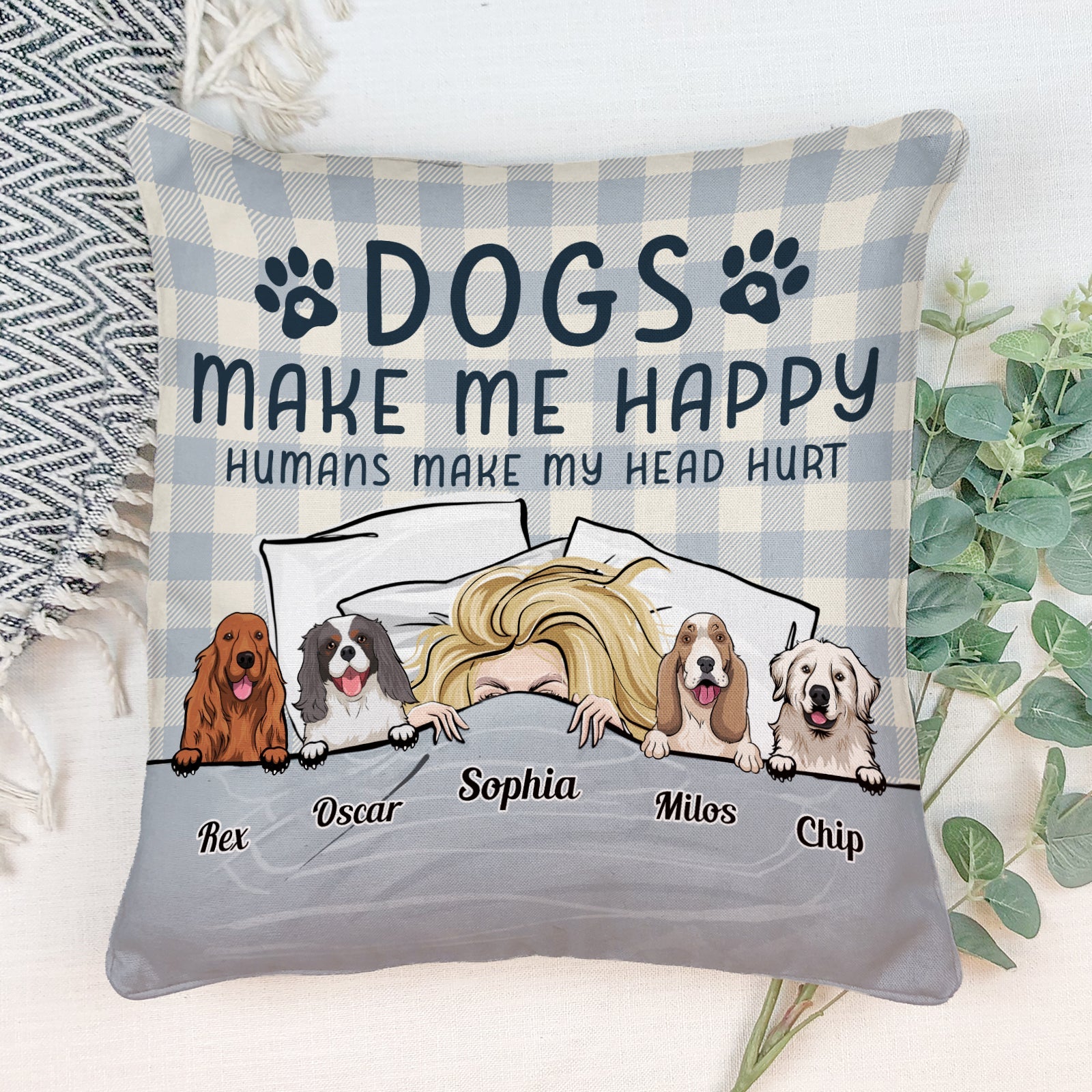 Official Nap Pillow - Personalized Pillow (Insert Included) - Birthday & Christmas Gift For Dog Mom