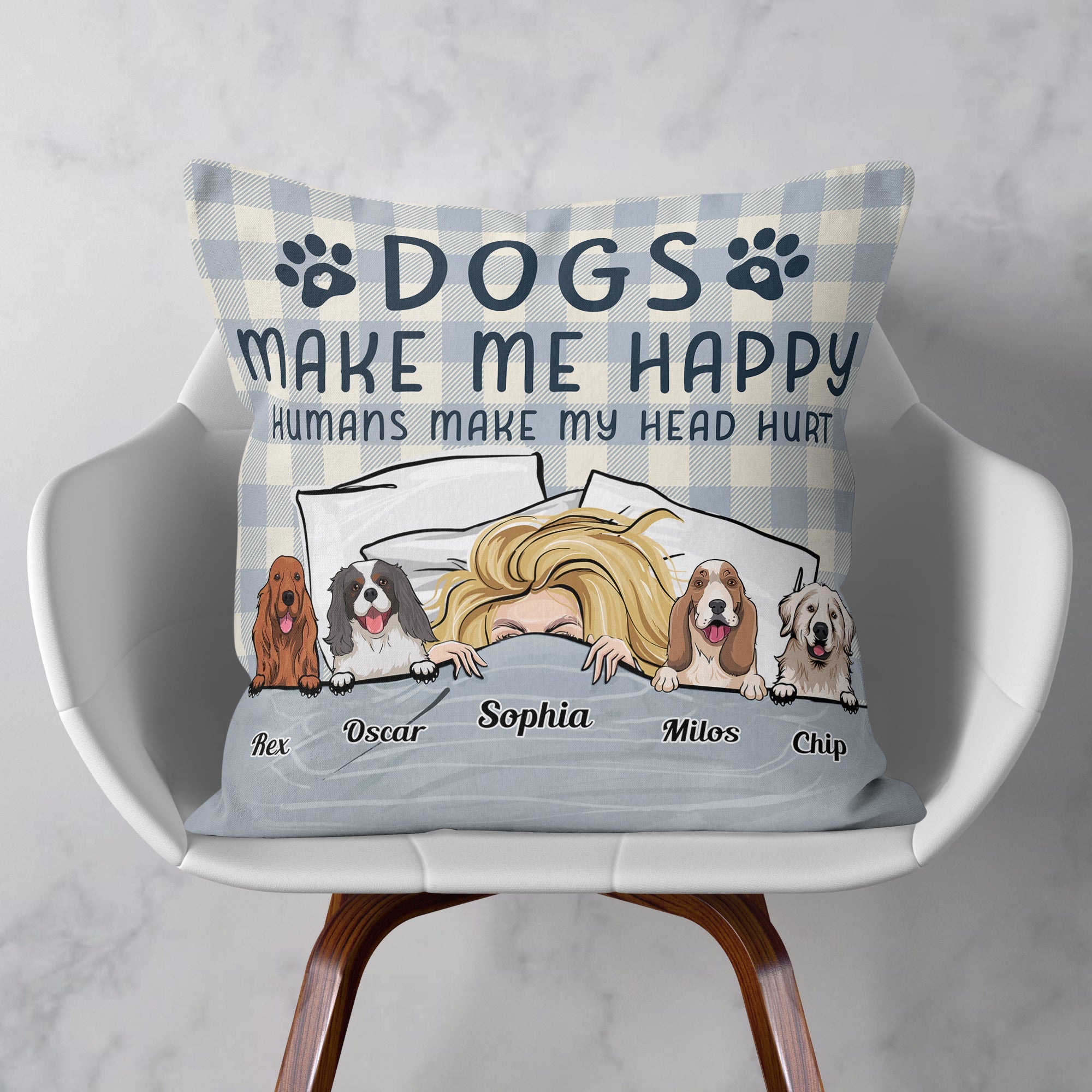 Official Nap Pillow - Personalized Pillow (Insert Included) - Birthday & Christmas Gift For Dog Mom